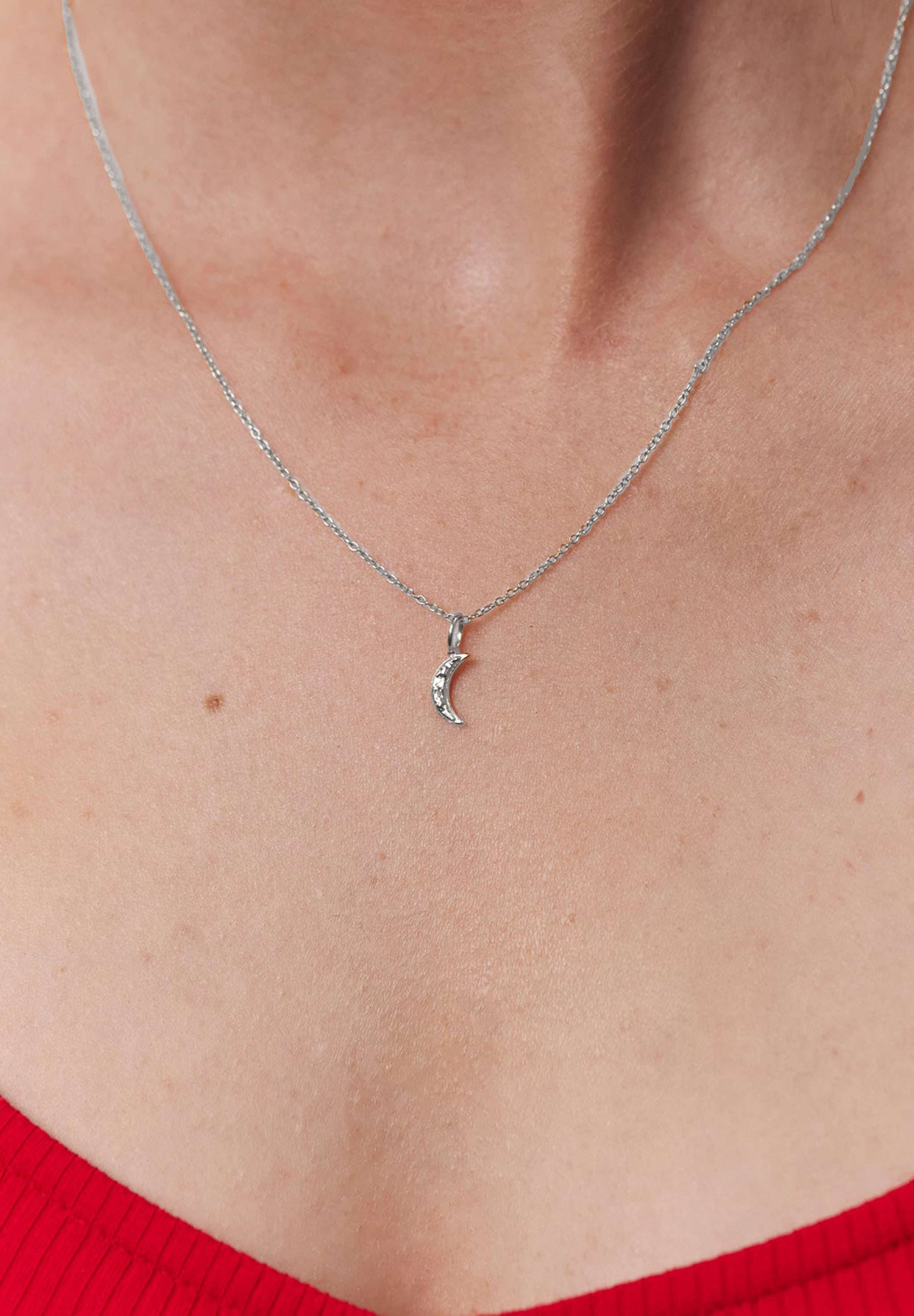 Stilnest Kette mit Anhänger Lunar Eclipse 925 Sterling Silber