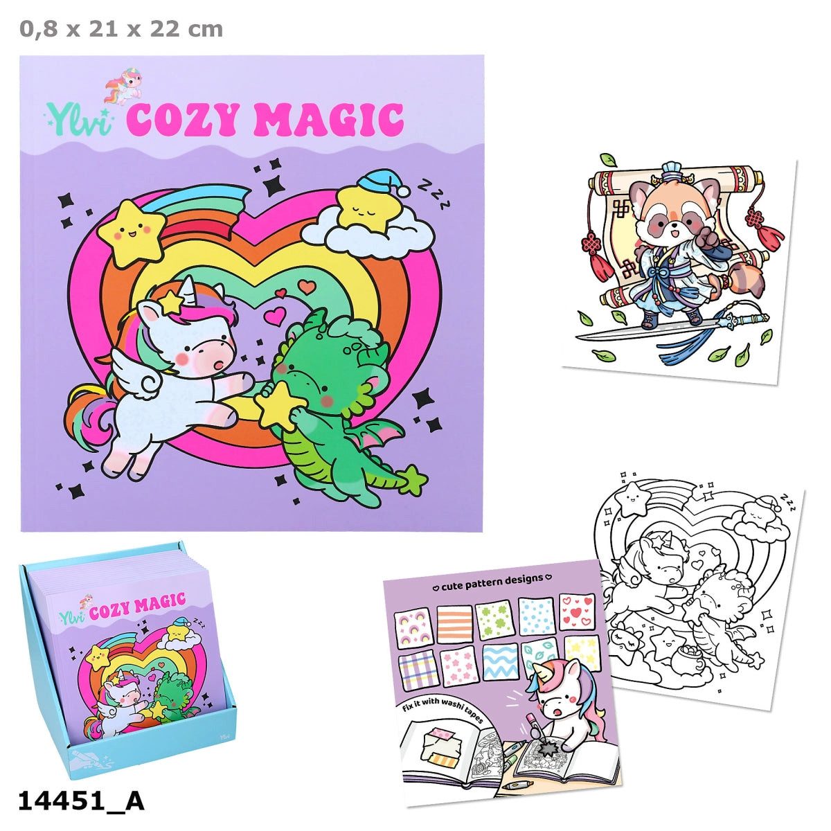 Depesche Malbuch Ylvi COZY Magic Malbuch 64 Seiten, DEPESCHE Kawaii