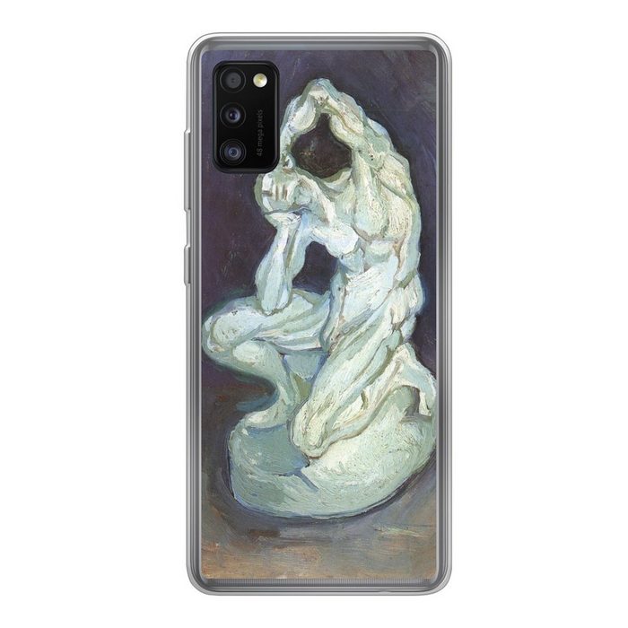 MuchoWow Handyhülle Gipsskulptur eines knienden Mannes - Vincent van Gogh Handyhülle Samsung Galaxy A41 Smartphone-Bumper Print Handy