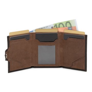 SERASAR Geldbörse Geldbörse "Genius" (1-tlg), inkl. RFID-Schutz mit Geschenkbox mit Münzfach