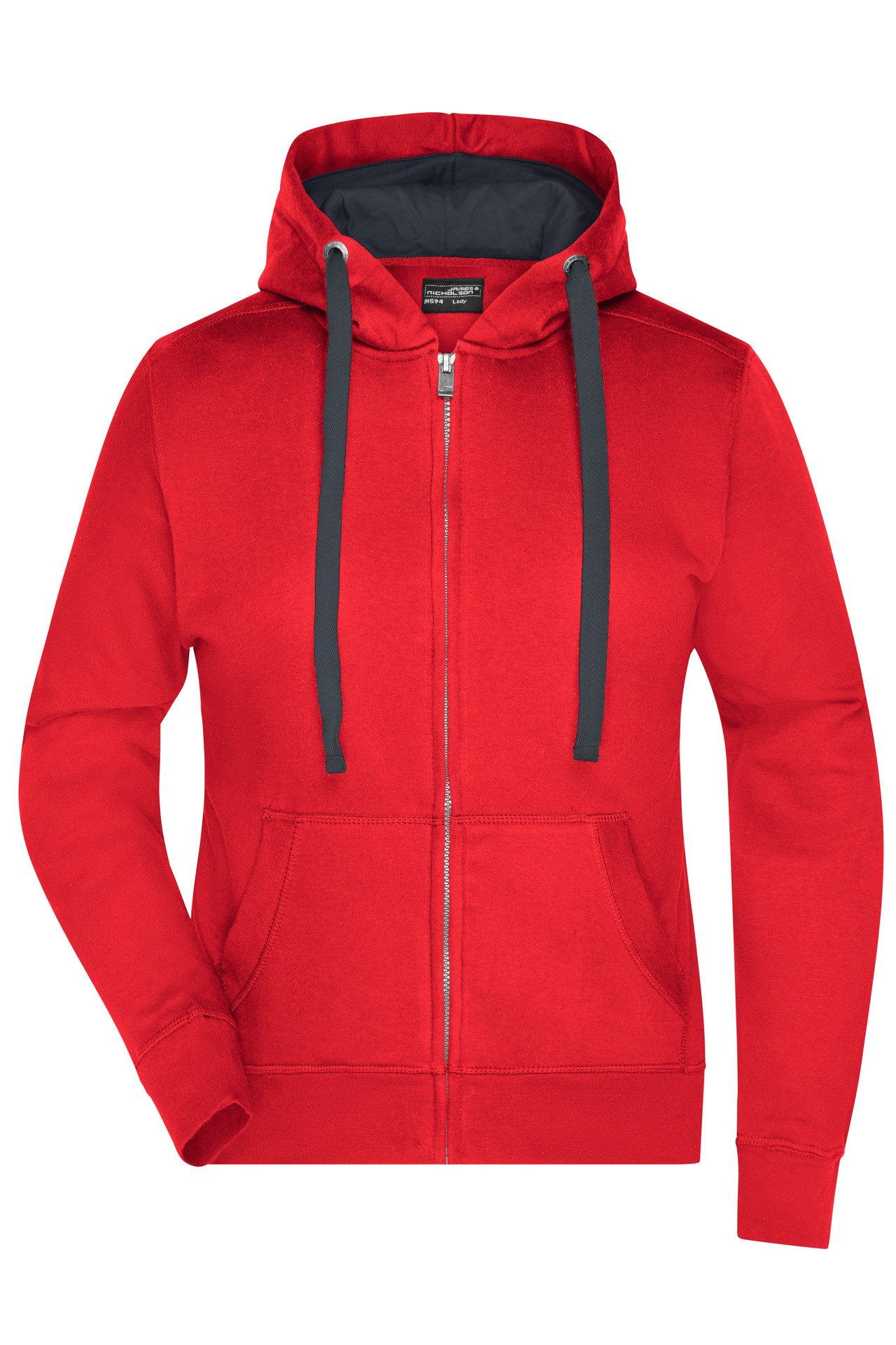 James & Nicholson Sweatjacke Hochwertige Damen Kapuzenjacke wasser- und schmutzabweisend JN594 Damen Sweatjacke Bionic