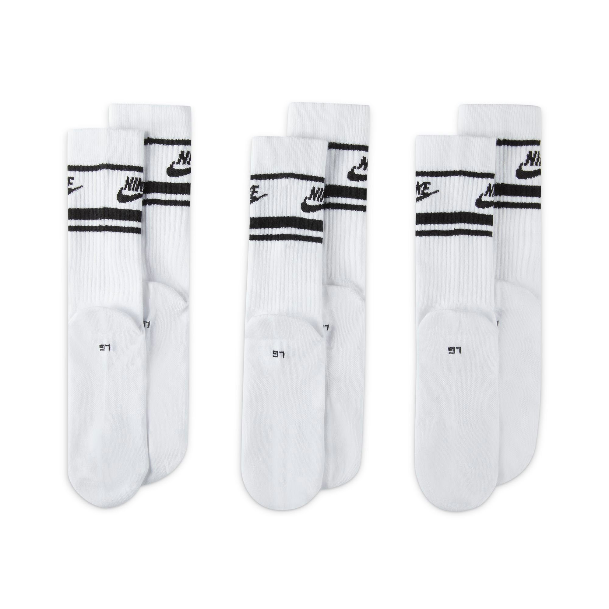 Sportswear Nike Everyday Essential Crew 3-Paar) Socks Sportsocken (Packung, (Pairs) WHITE/BLACK/BLACK