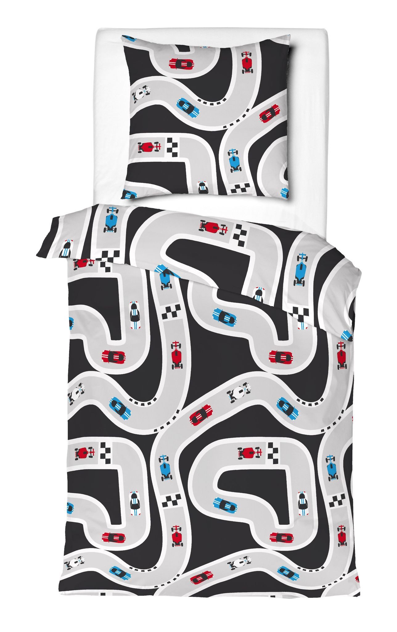 JACK Kinderbettwäsche JACK Renforcé Kinder Bettwäsche 2 tlg. 135x200cm Rennwagen bei OTTO