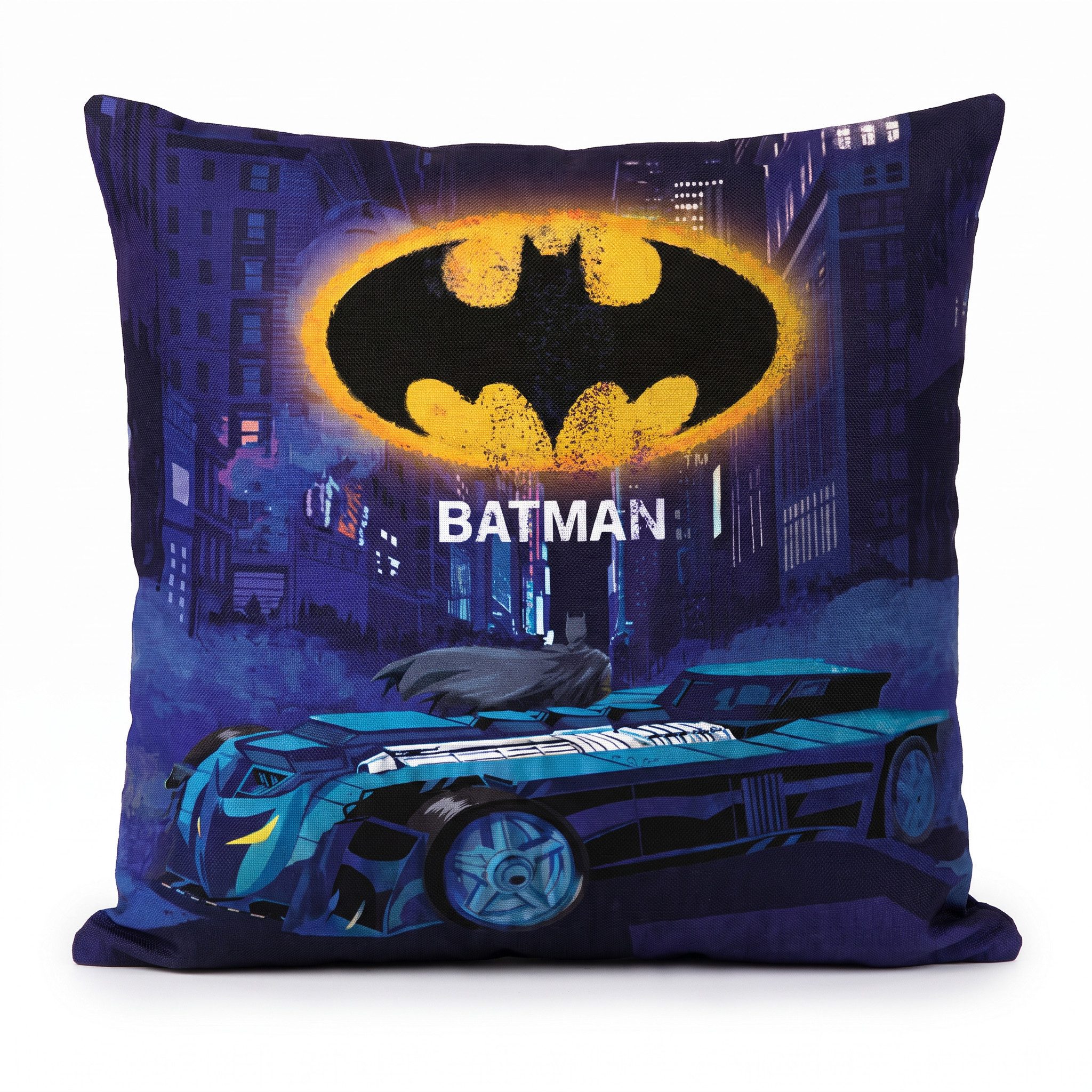 DC Comics Dekokissen DC Comics Batman Velours Kissen Dekokissen Cushion 40x40 cm