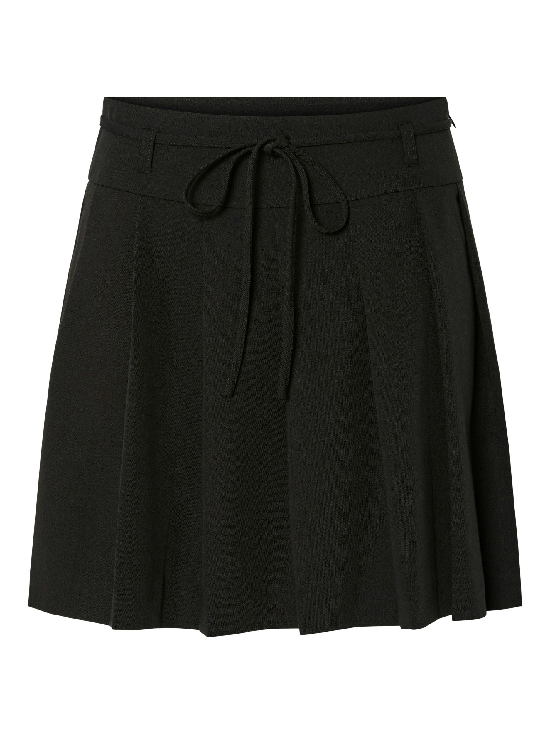 pieces Plisseerock Pieces – Plissee Mini Damenrock – Mid Waist mit Reißversc Plissee