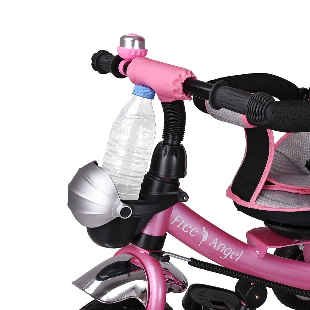 Spielwerk Dreirad-Kinderwagen, Dach Sicherheitsgurt Schubstange verstellbare Fußablage