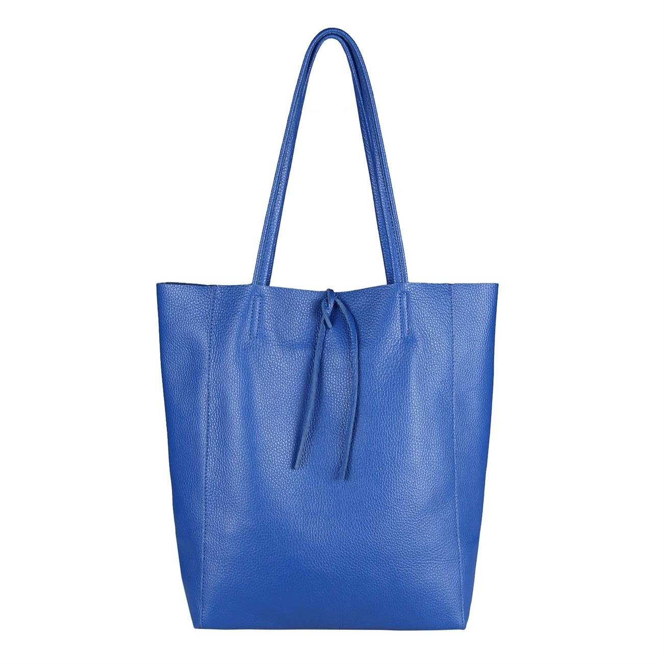 ITALYSHOP24 Schultertasche Made in Italy Damen Premium Leder SHOPPER Tasche günstig online kaufen