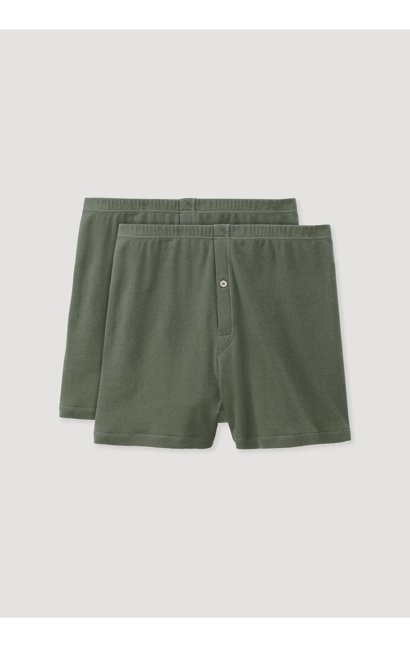 reiner aus Hessnatur 2er-Pack thymian (2-St) Boxershorts Bio-Baumwolle,