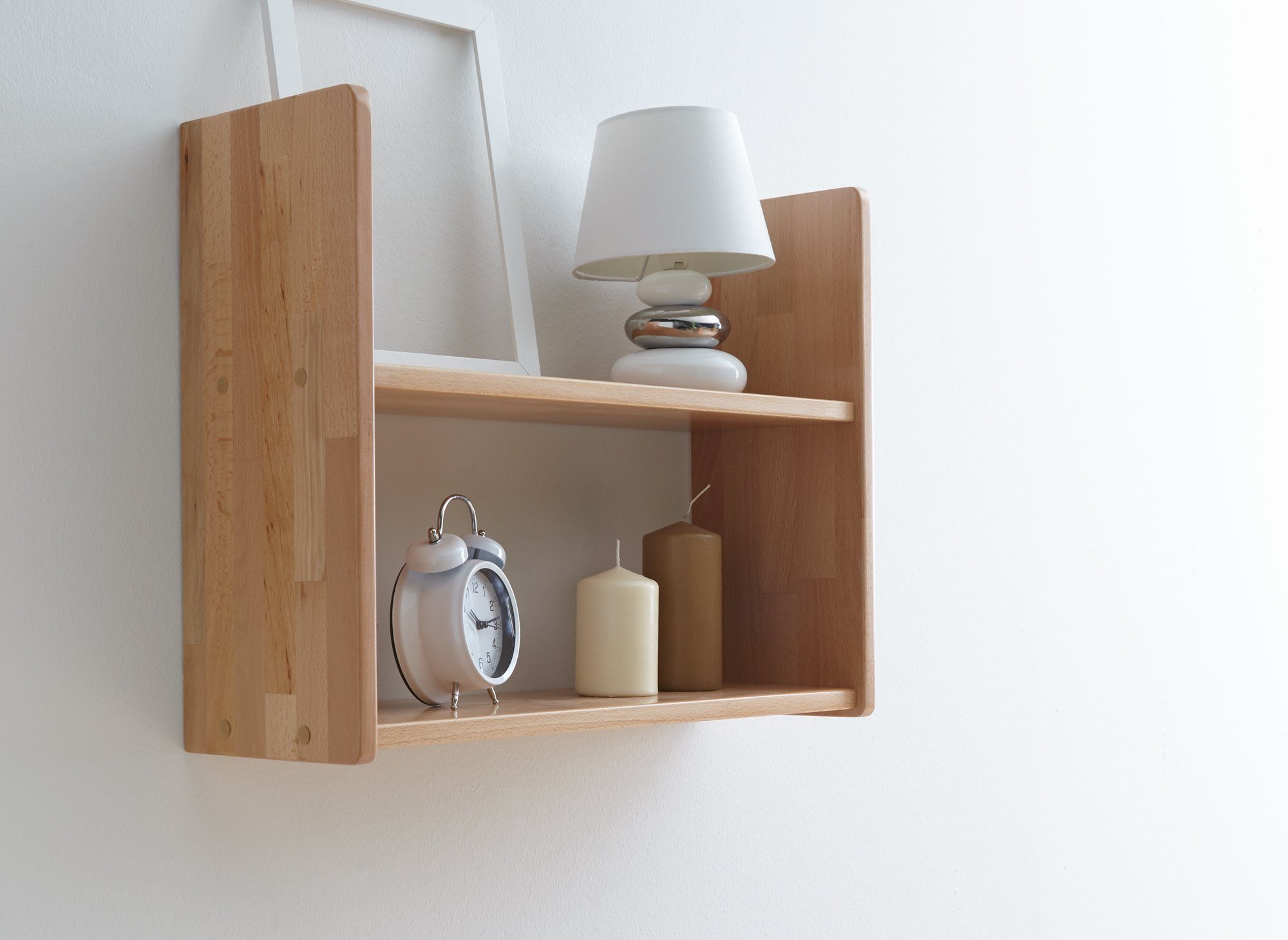 Ticaa Wandregal Wandregal Hängeregal Buche Natur, in verschiedenen Variante günstig online kaufen