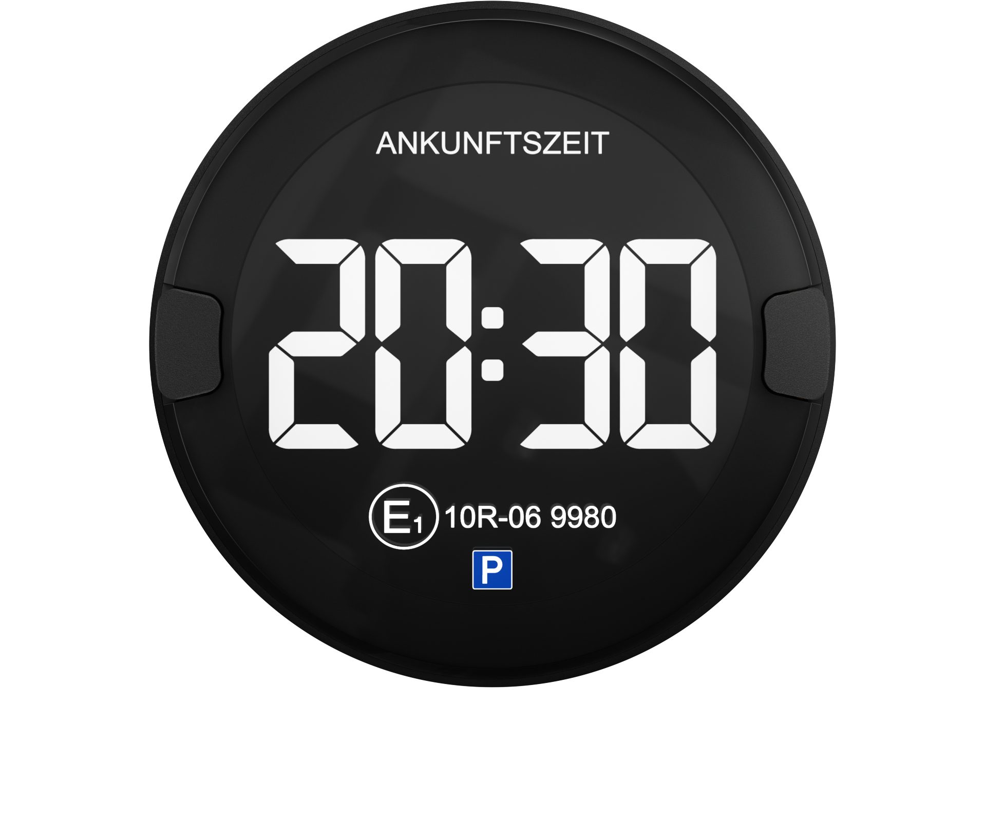 OOONO elektronische Parkscheibe P-DISC NO2, Black w. Dark