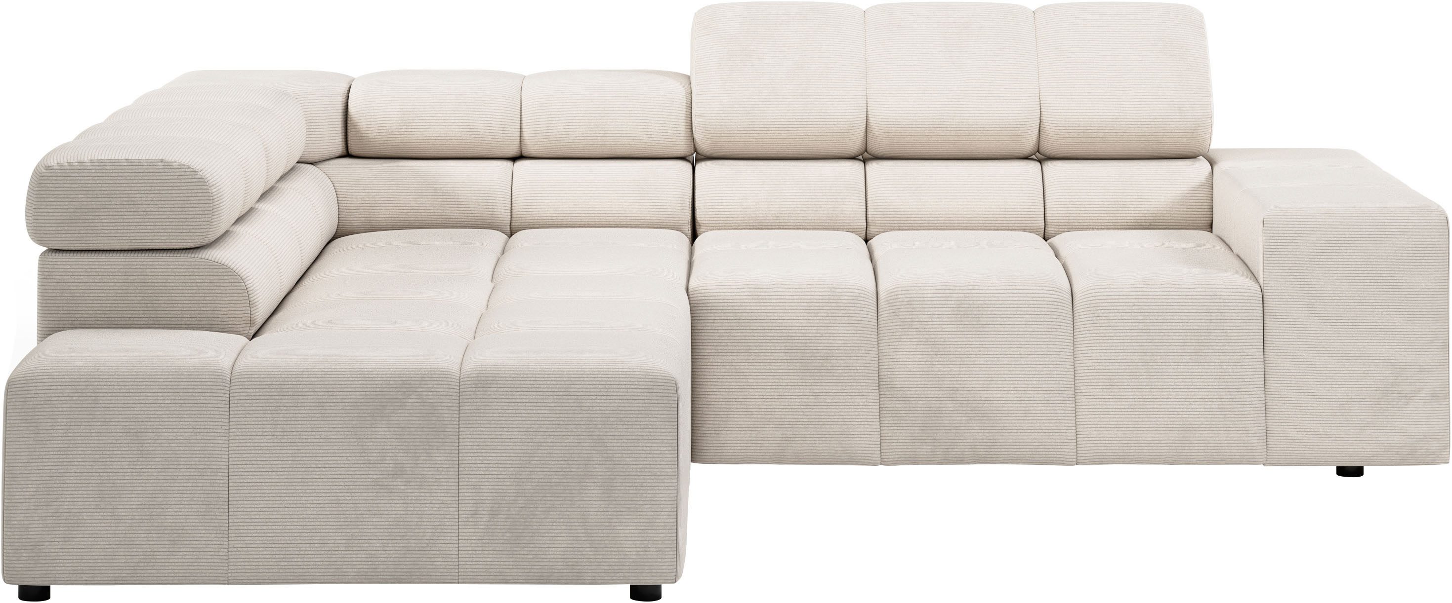 INOSIGN Ecksofa Ancona, incl. Kopfteilverstellung + günstig online kaufen