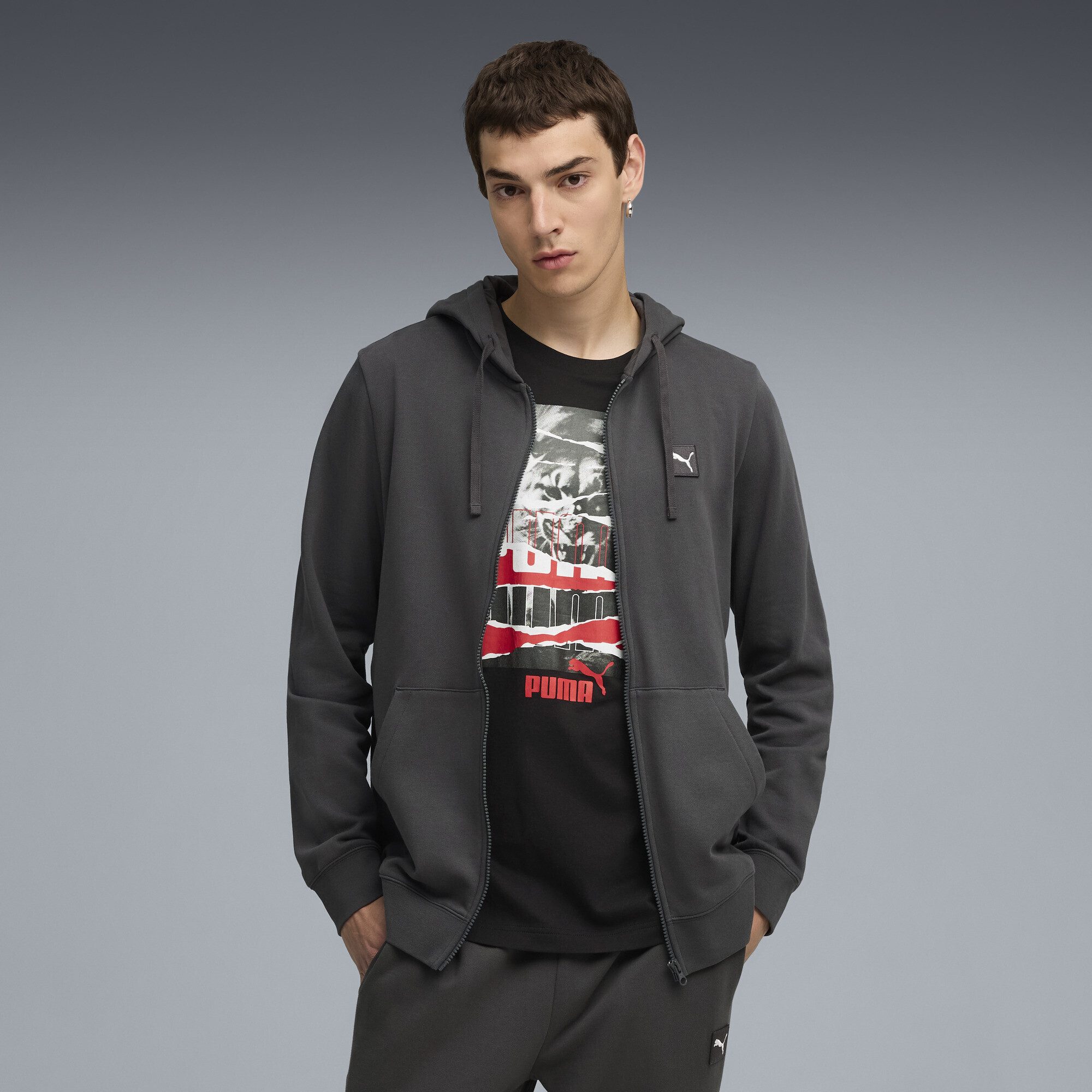 PUMA Sweatjacke Essentials Elevated Hoodie Herren günstig online kaufen