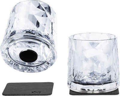 Gläser-Set Silwy Magnet-Kunststoffgläser TUMBLER 2er-Set Hightech transparent
