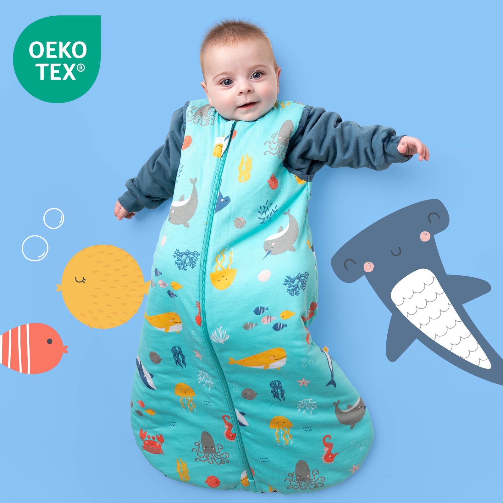 Schlummersack Kinderschlafsack Babyschlafsack, 2.5 Tog OEKO-TEX günstig online kaufen
