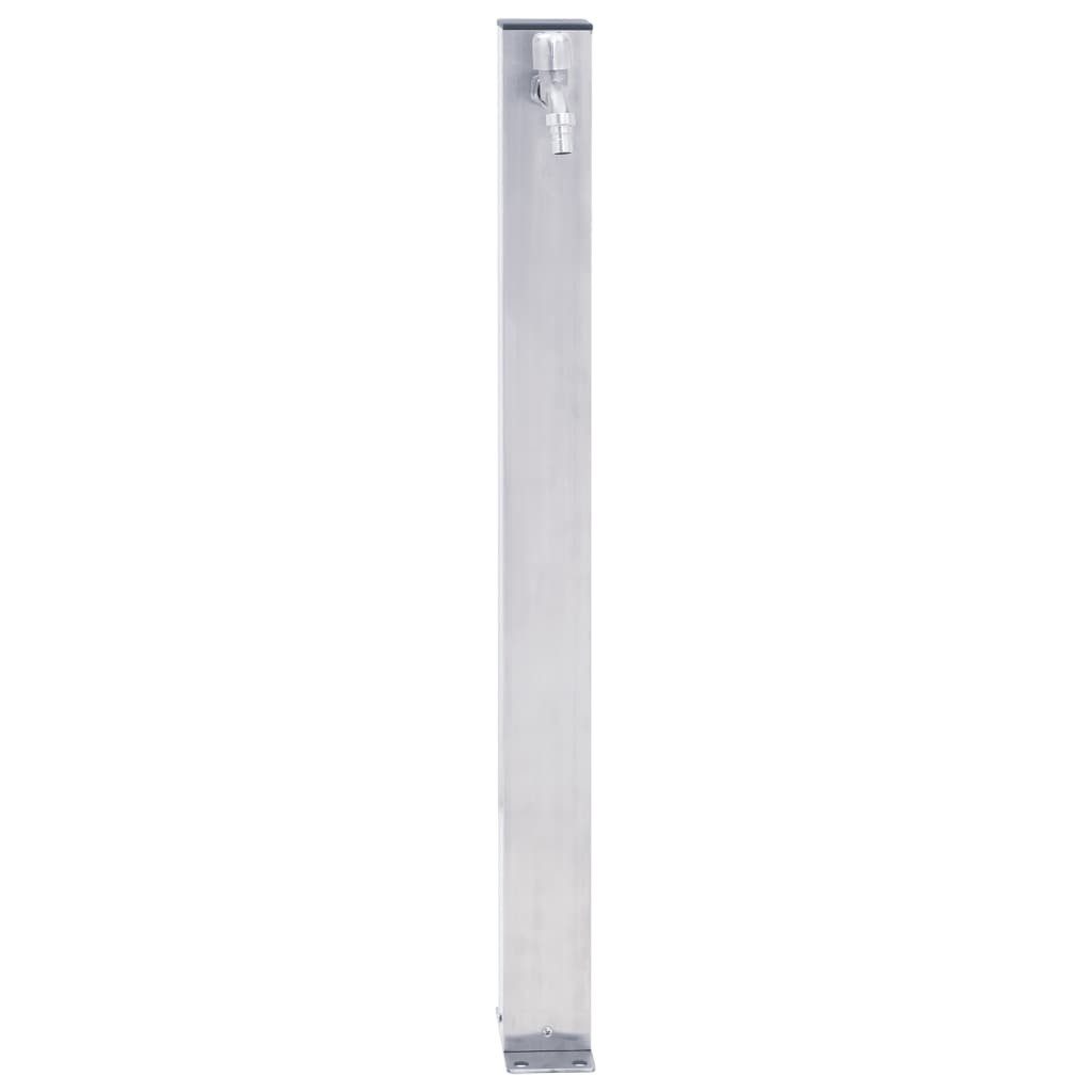 vidaXL Wassertank, Wassersäule für den Garten 100 cm Edelstahl Quadratisch