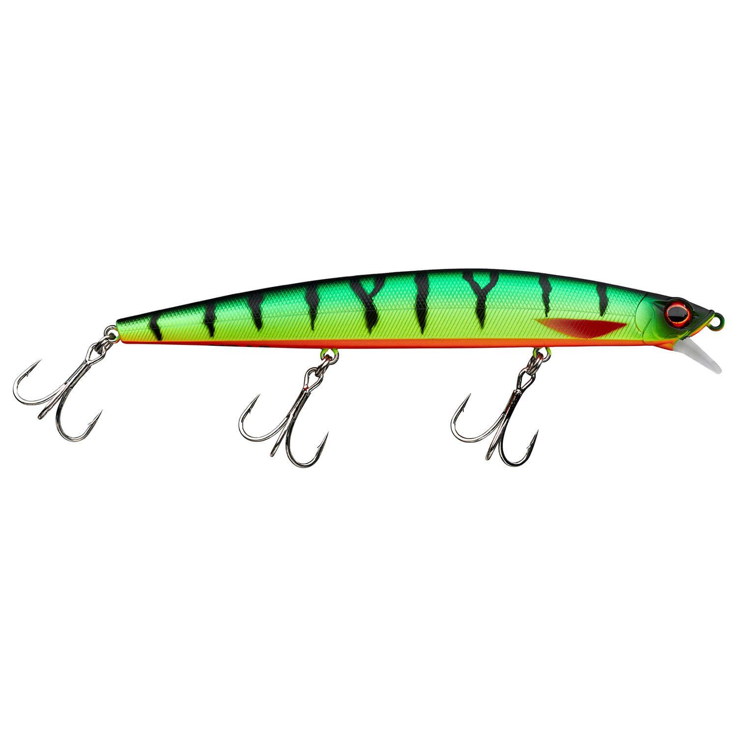 Illex Kunstköder Illex Wobbler Battle Minnow 135SP, (1-St) Mat Tiger