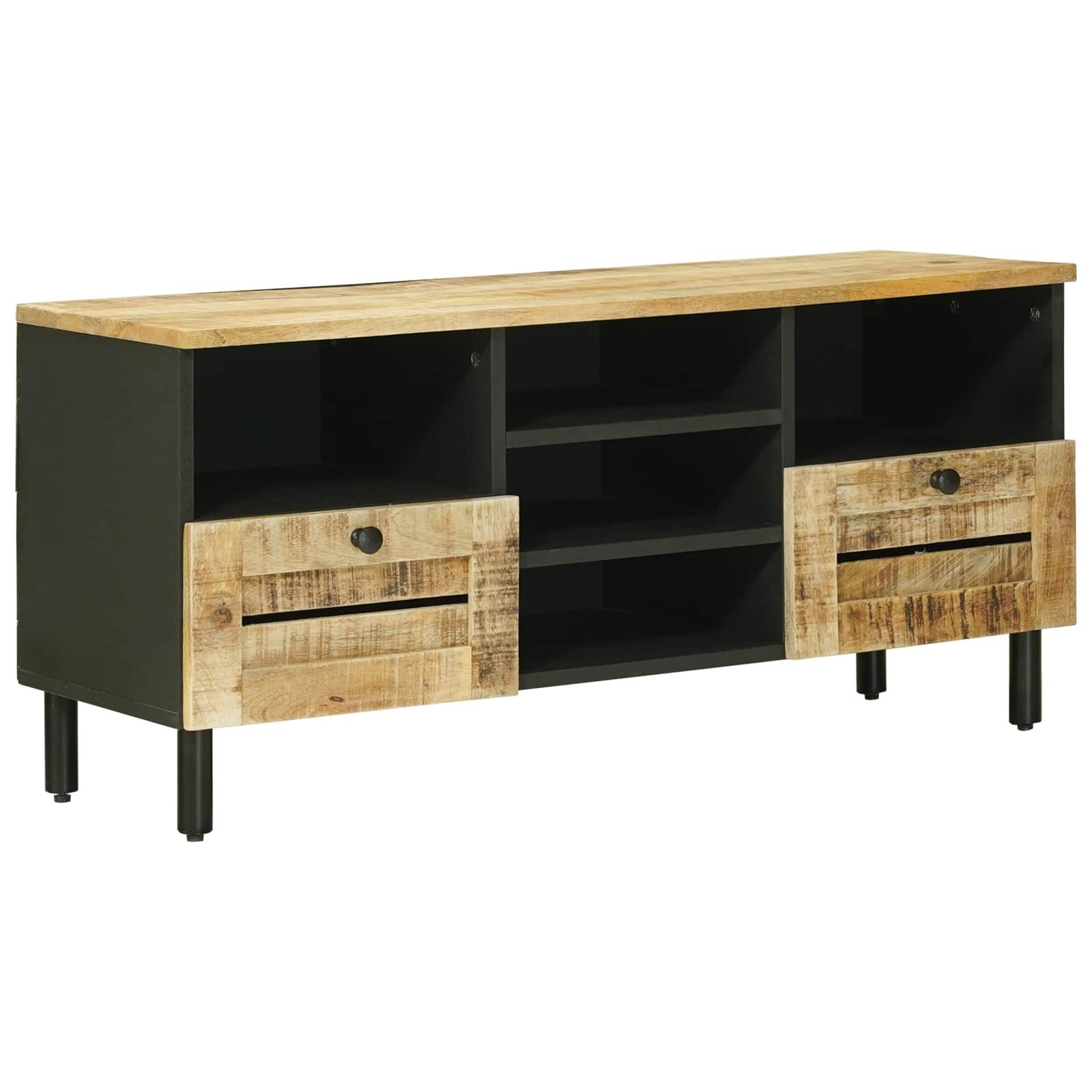 vidaXL Schranksystem Stauraumschränke Natur 100 x 33 x 46 cm Massivholz (1-St)