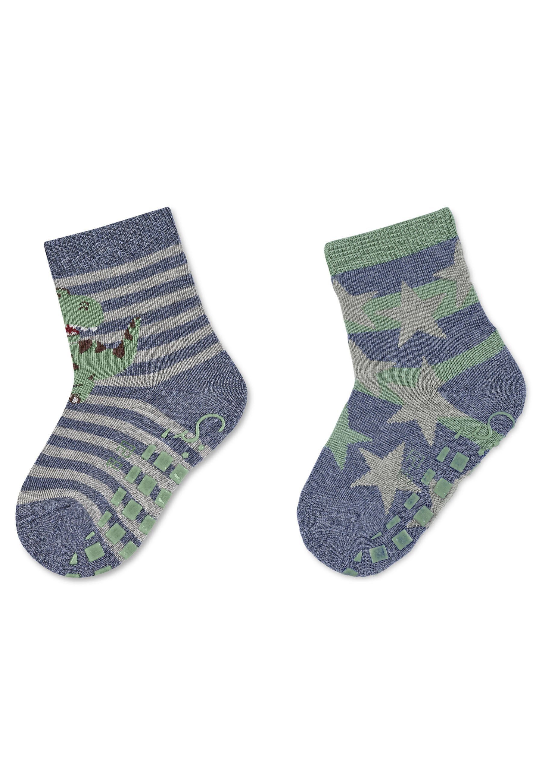 ABS-Socken ABS Socken 2er-Pack T-Rex + Sterne