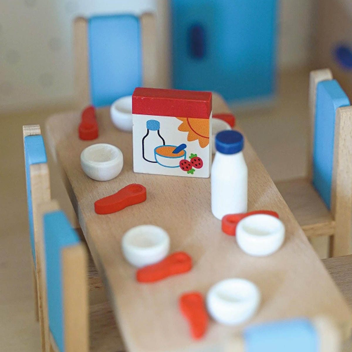 goki Puppenhaus Küche, (packung, 30-tlg., set), Puppenmöbel mit detailverliebten Accessoires