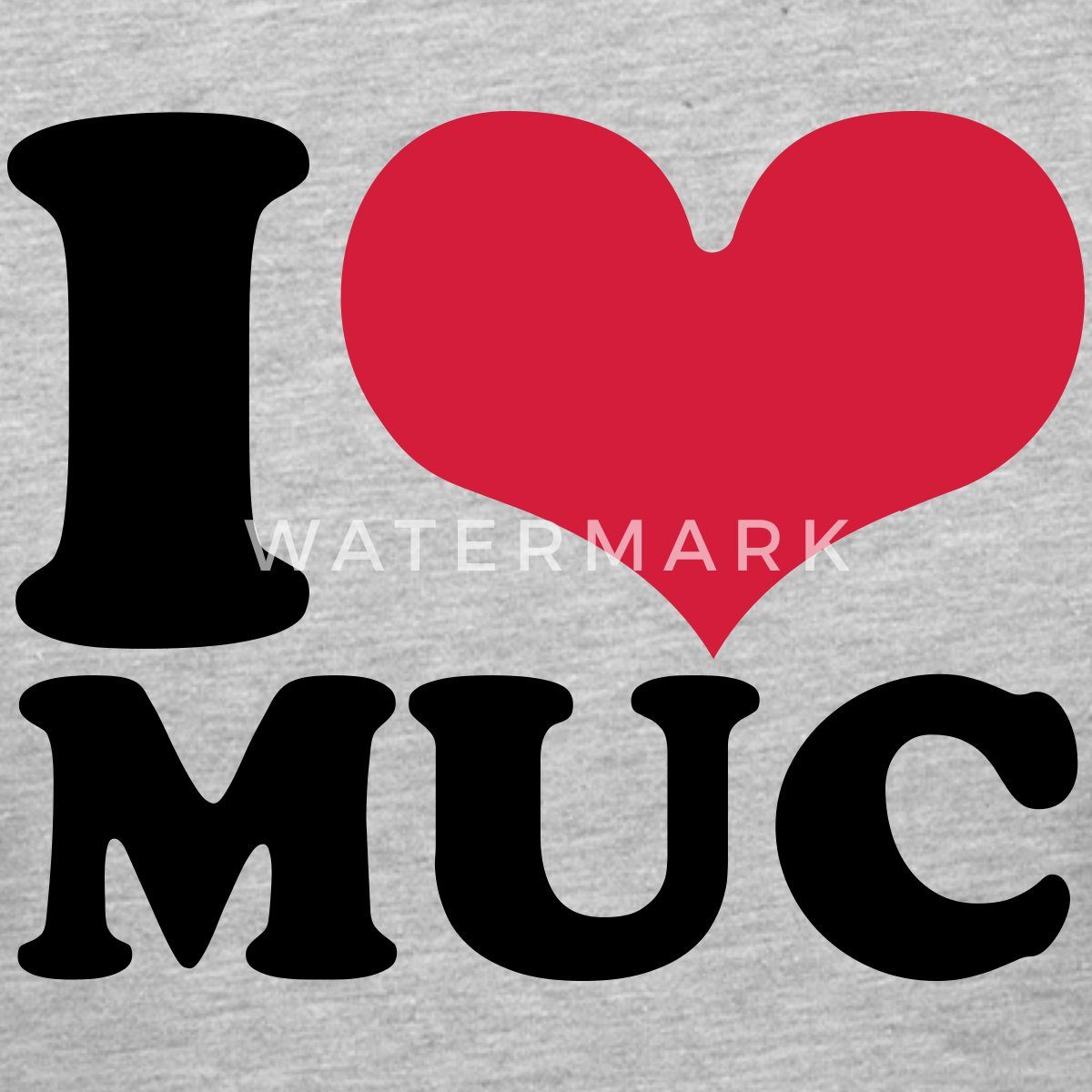 T-Shirt I Love MUC München Herz Crop Top
