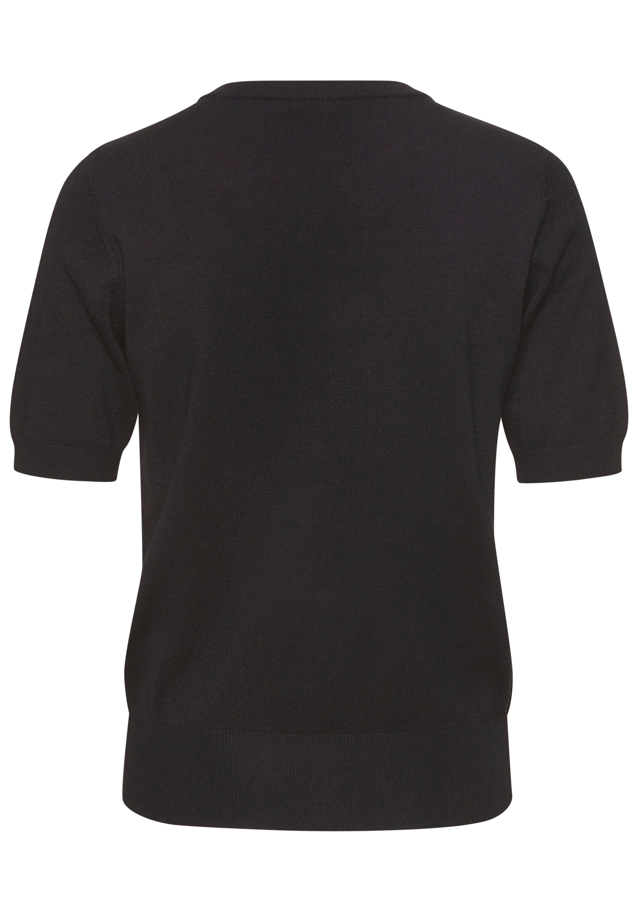 LASCANA Kurzarmpullover in Feinstrick-Qualität, T-Shirt Pullover, günstig online kaufen