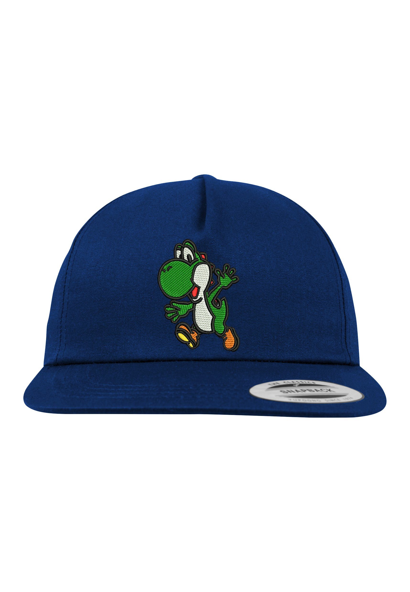 Youth Designz Baseball Cap Yoshi Unisex Snapback Cap mit modischer Logo Stickerei Navyblau