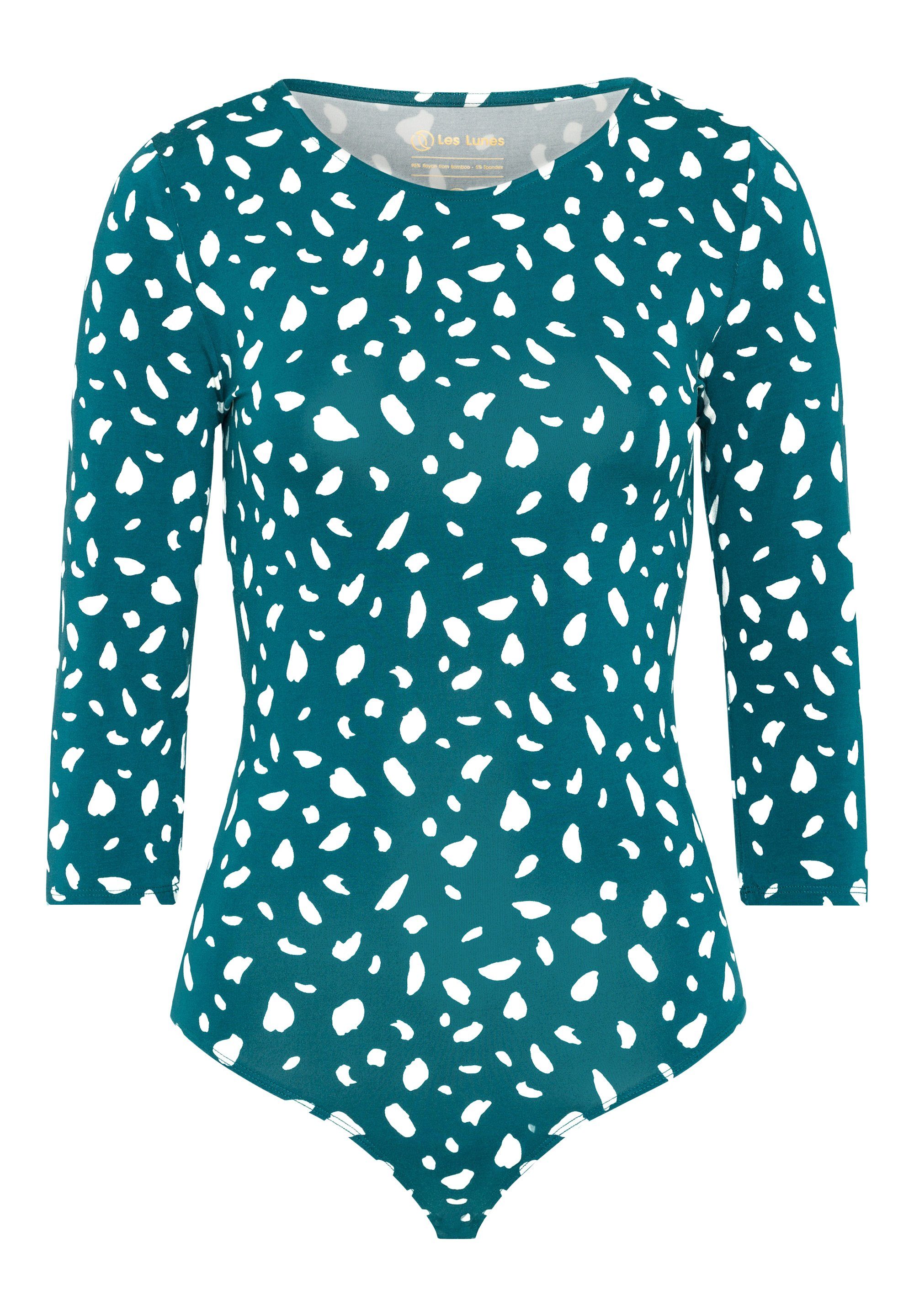 Les Lunes Langarmbody ALENA Body 3/4 Sleeve Bambus Viskose, 3/4 Ärmel, Tanga Passform, höchster Komfort
