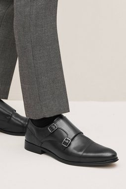 Next Monkstrap-Lederschuhe mit zwei Riemenverschlüssen Slipper (1-tlg)