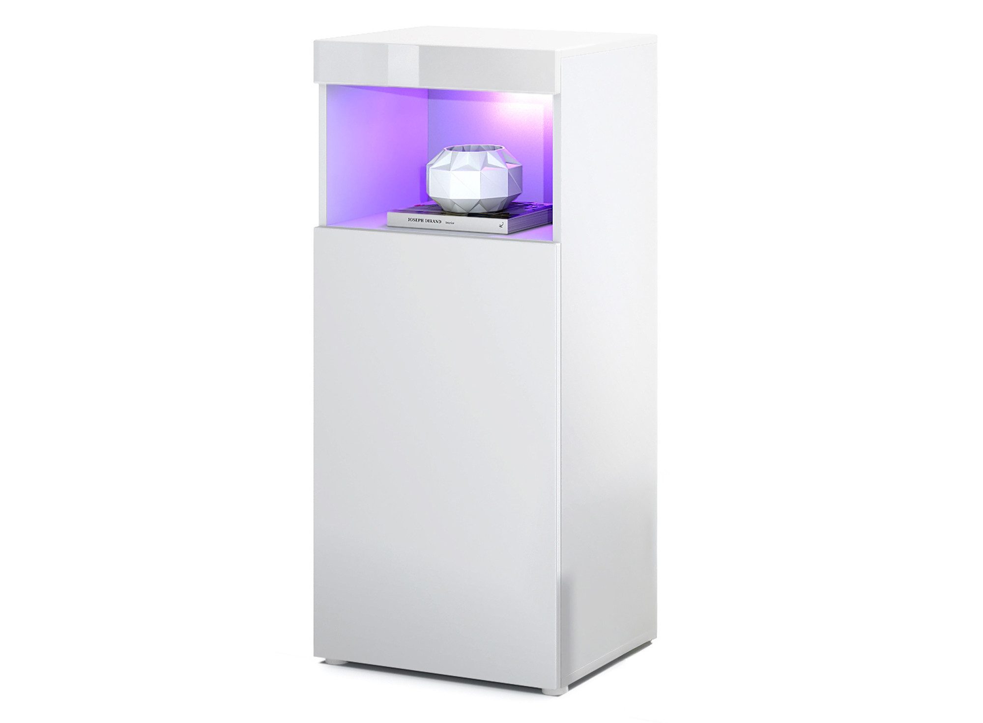 Vladon Standvitrine Pure (Vitrine, Korpus, Weiß günstig online kaufen