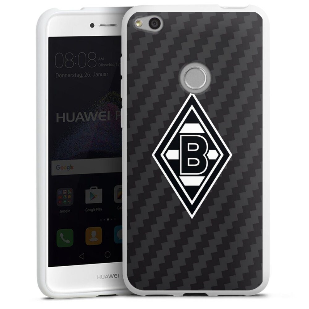 DeinDesign Handyhülle Borussia Raute Carbon, Hülle Gladbach Borussia Mönchengladbach Carbon