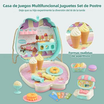 Jioson Spielküche Spielküche Candy Koffer Rucksack Süßigkeiten Süßwaren 22-tlg.