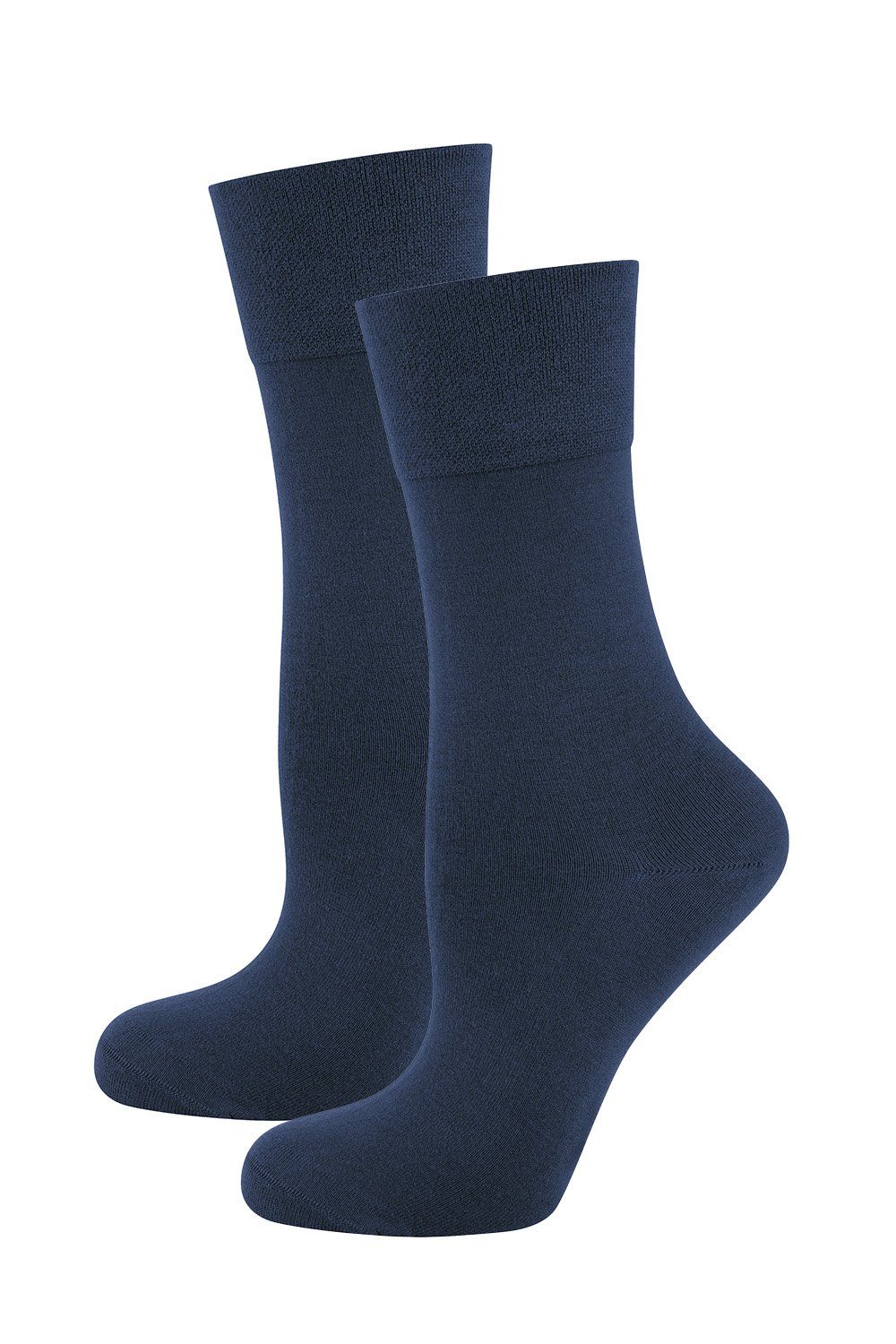 Elbeo Socken Bio Baumwolle Sensitive Socken, 2er-Pack 951303 (2er-Pack) nachtblau