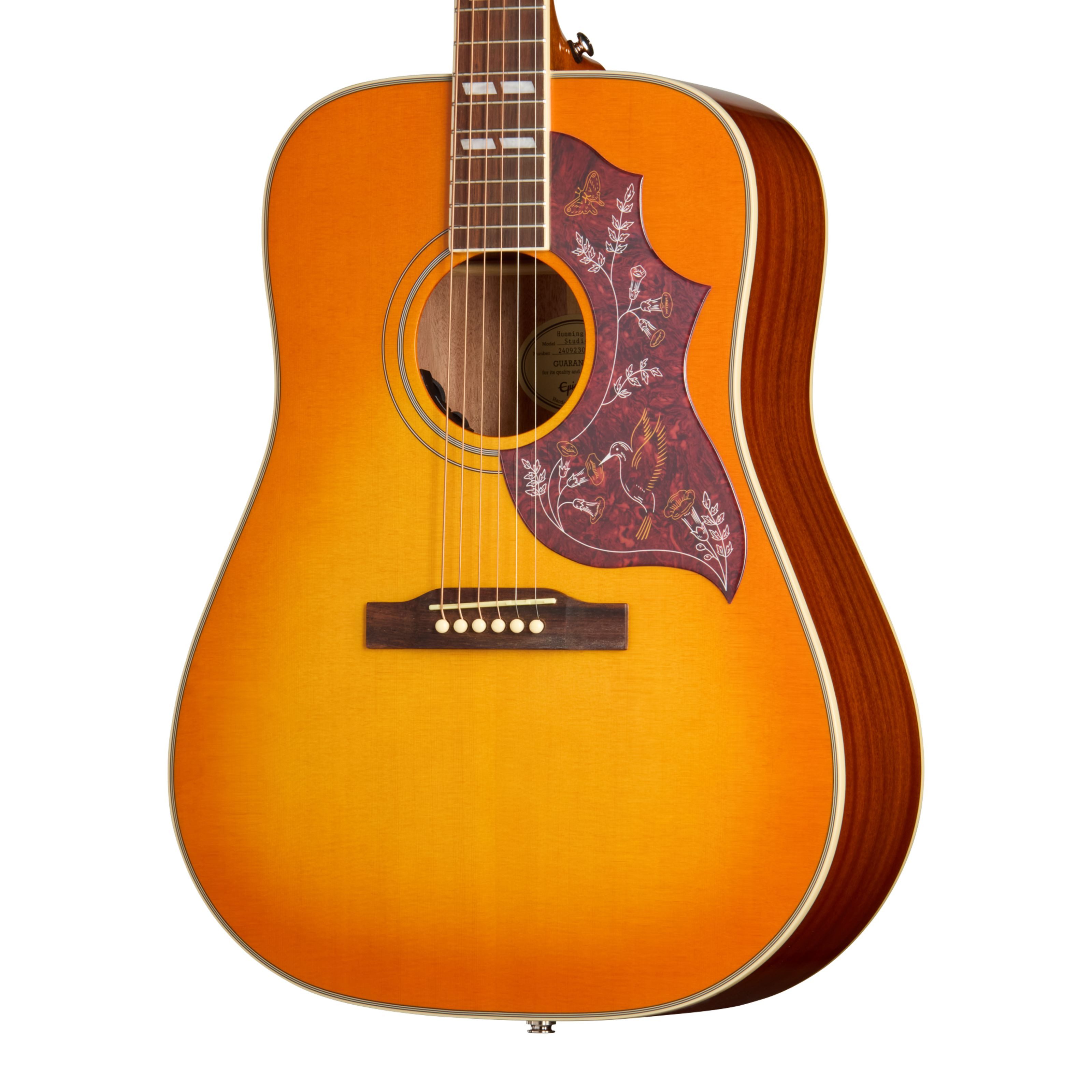 Epiphone Westerngitarre, Westerngitarren, Dreadnought Gitarren, Hummingbird Studio Heritage Cherry Sunburst - Westerngitarre