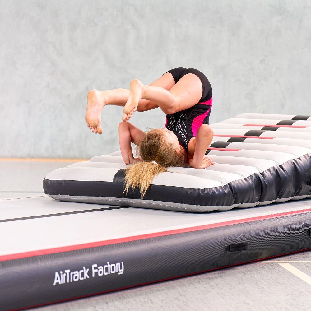 als Sport-Thieme by AirIncline Sprungbrett AirTrack Für Landematte und Roll-Training, Carbon Factory, das als Small Bodenturnmatte