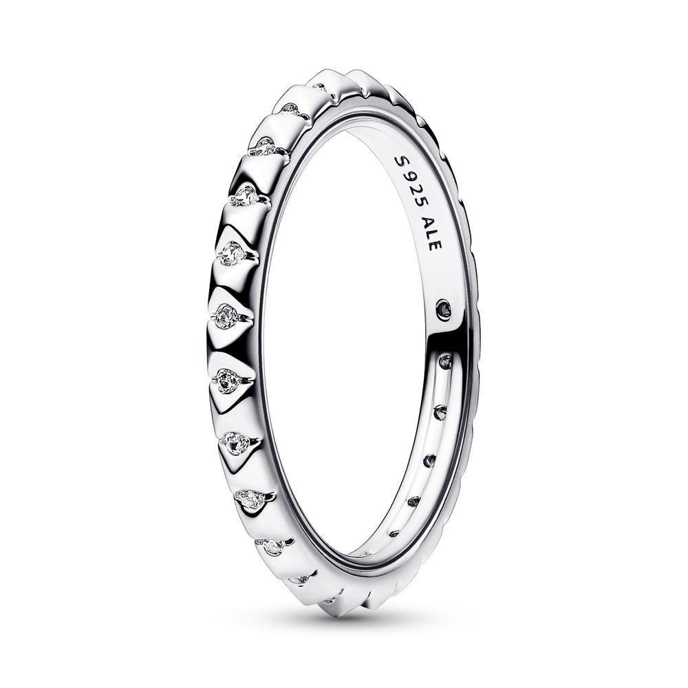 Pandora Fingerring Pyramiden Ring für Damen aus 925er Silber mit Zirkonia von PANDORA ME