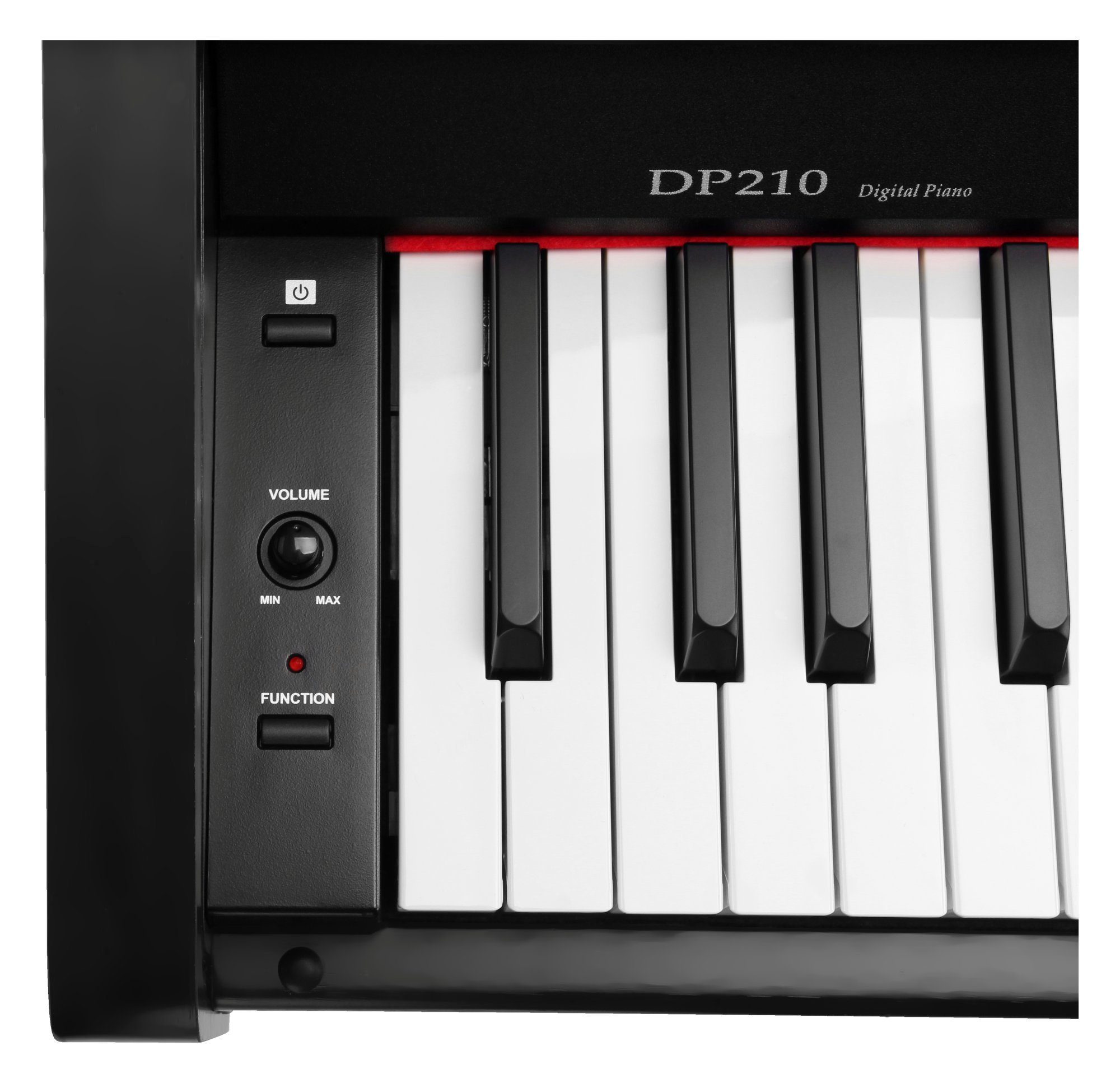 Classic Cantabile Digitalpiano DP-210 E-Piano mit 88 Tasten Hammermechanik, Dual Mode/Split Mode (Layer-Funktion) und USB