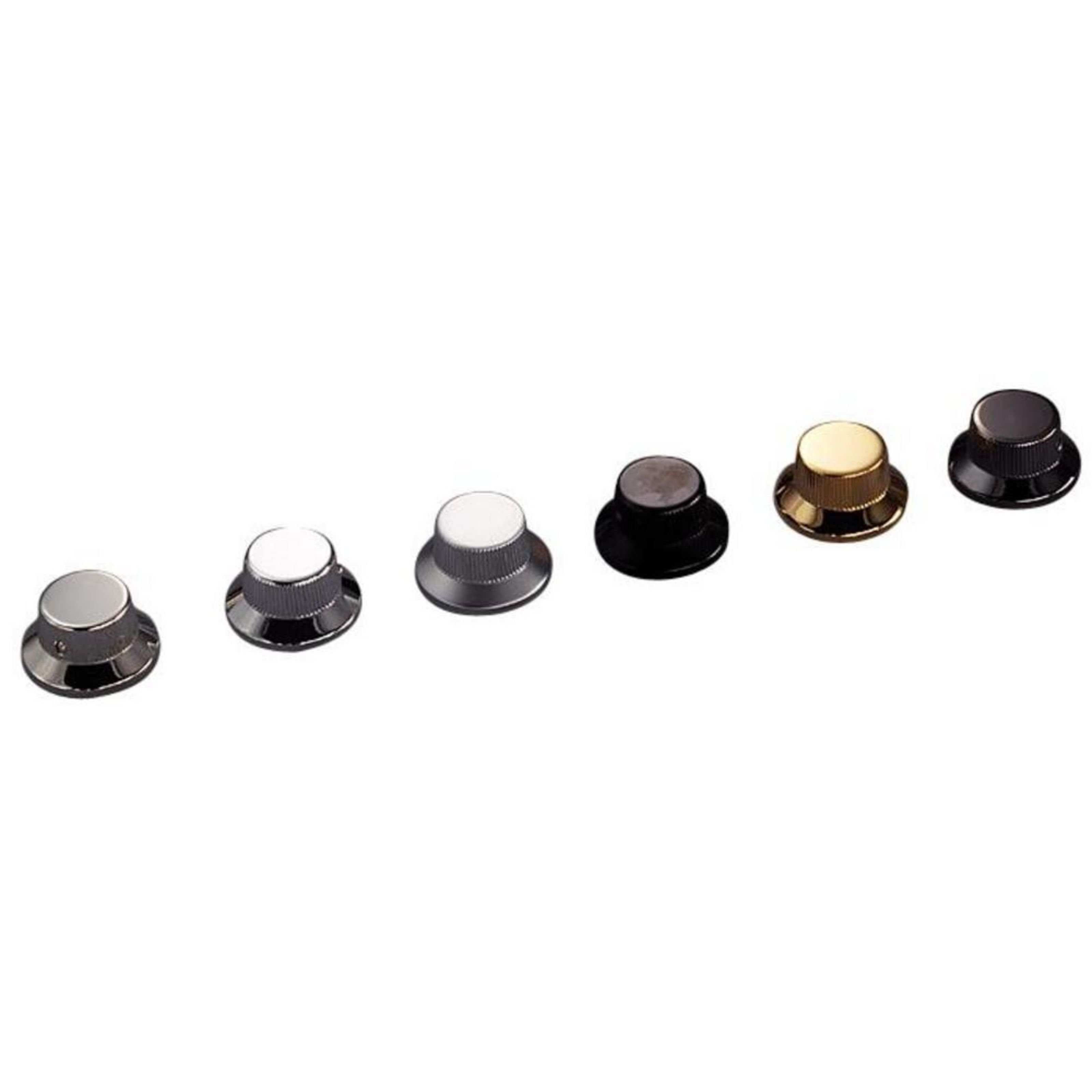 Schaller E-Gitarre, ST-Style Knobs Chrome, ersatzteile für Gitarren, Poti- & Toggleknöpfe, ST-Style Knobs Chrome - Gitarren Ersatzteil