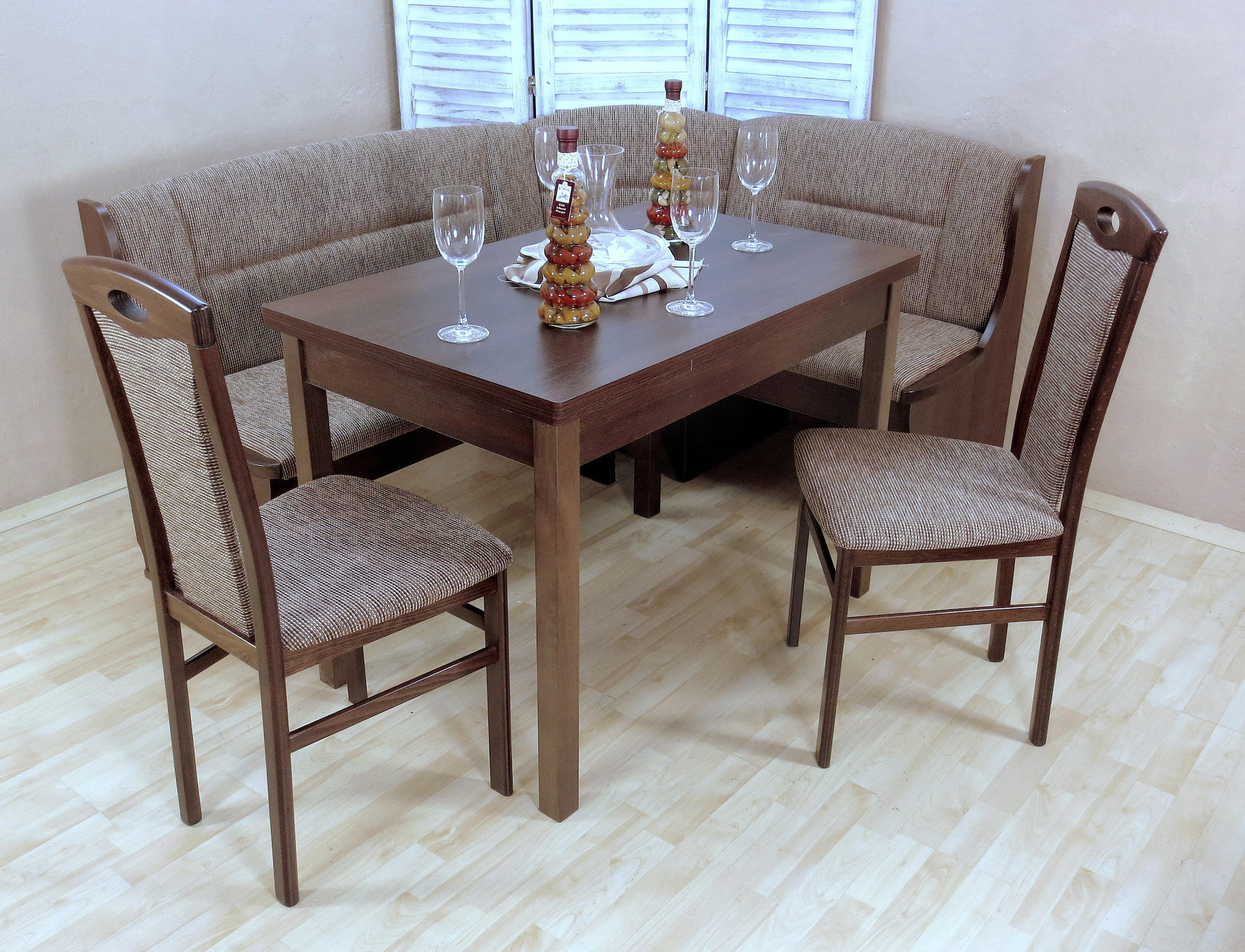 Home affaire Eckbankgruppe Madrid, (Set, 4-tlg), Schenkel wechselbar