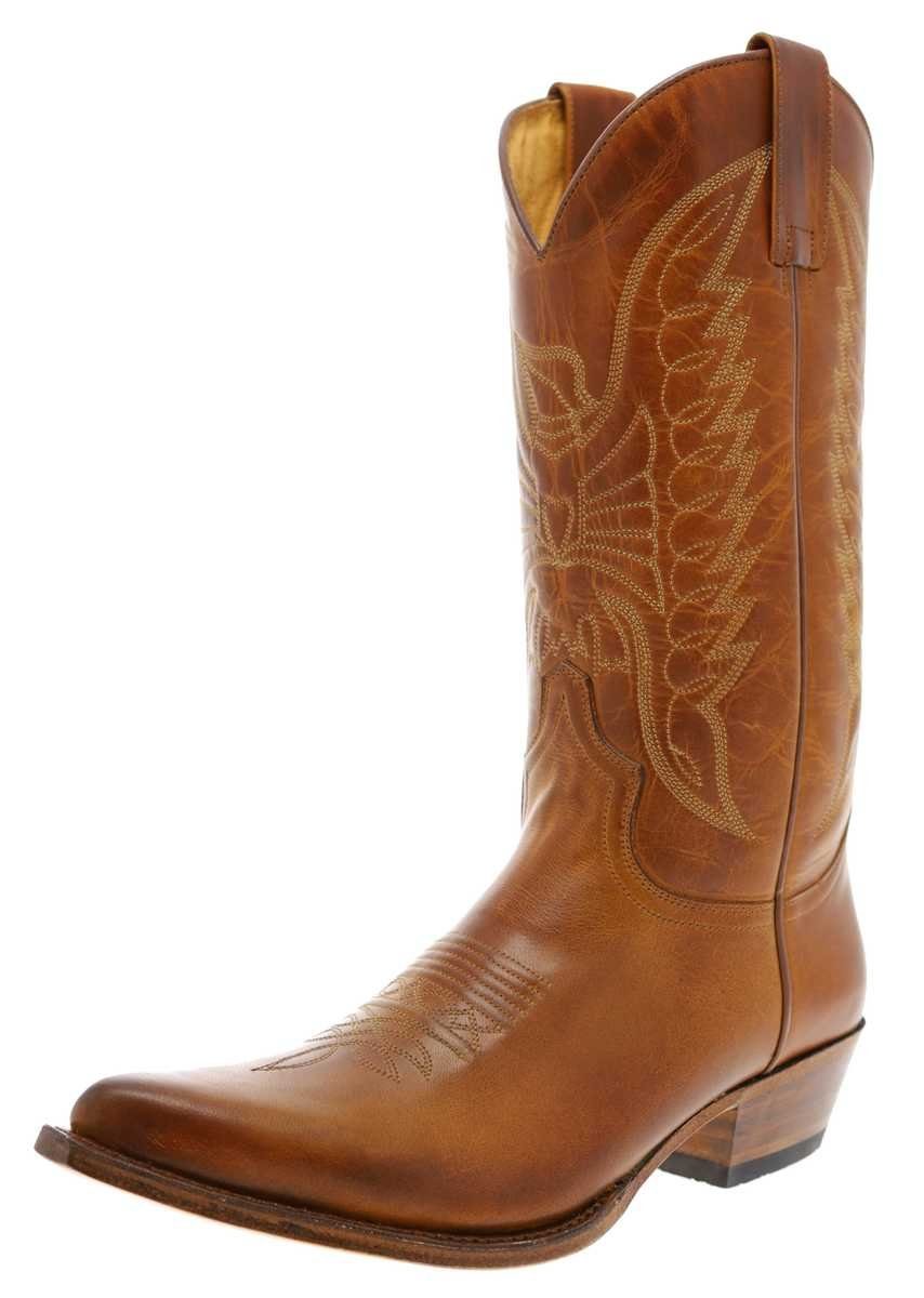 Sendra Boots PICO WEST Braun Cowboystiefel Rahmengenähter Herren Westernstiefel