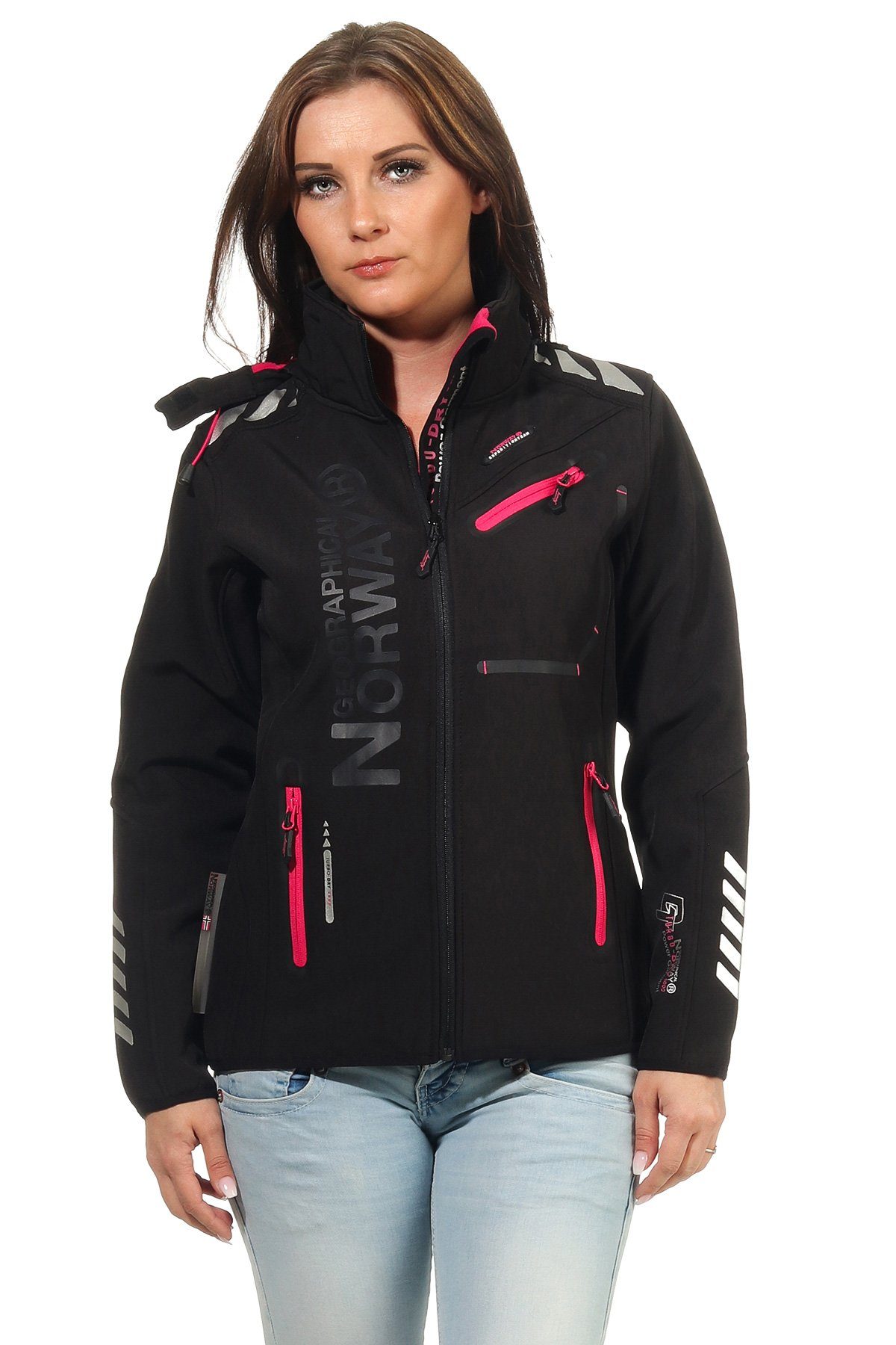 Geographical Norway Softshelljacke Damen Softshell Windbreaker Regen Outdoo günstig online kaufen