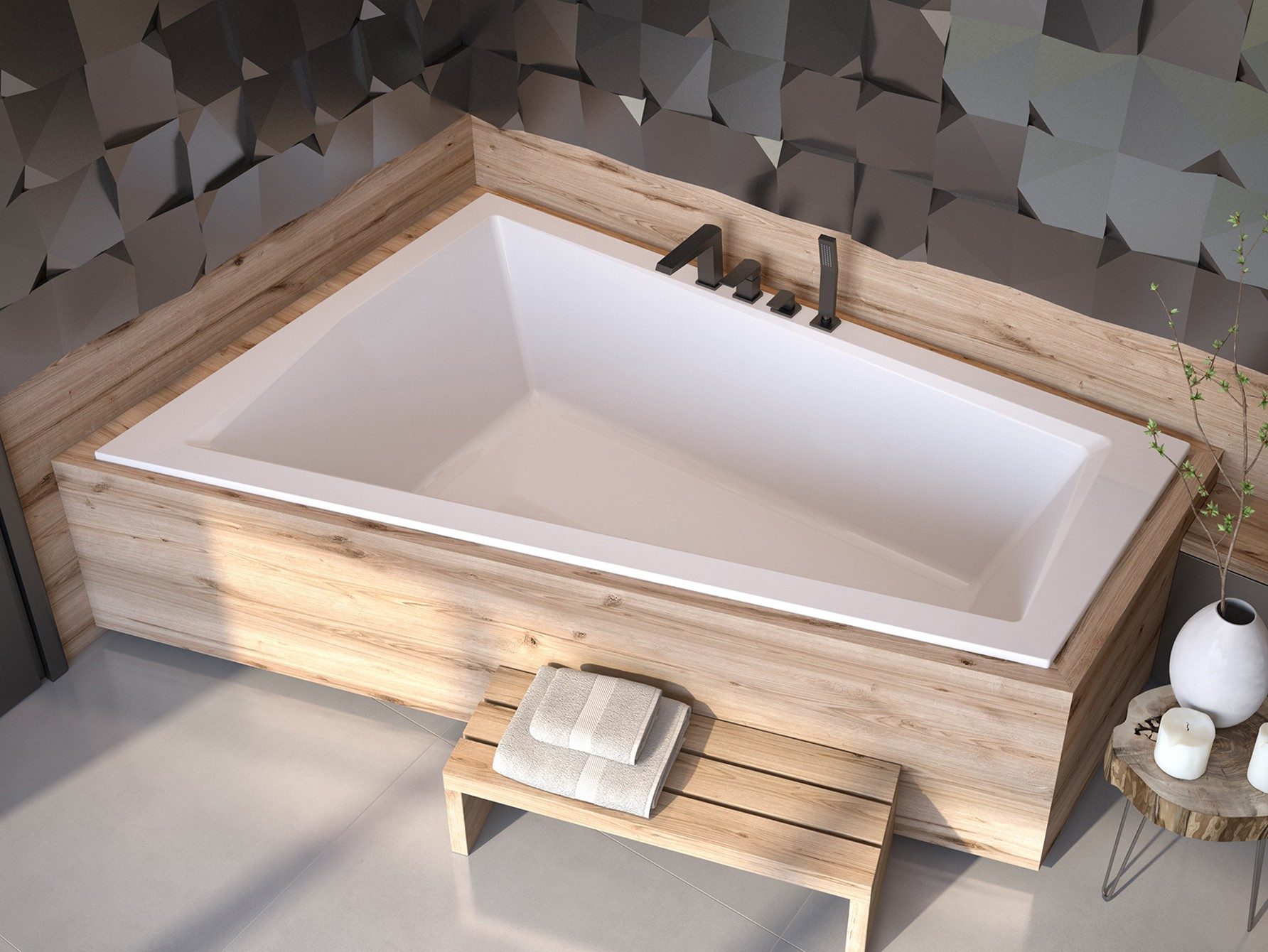 KOLMAN Badewanne Eckbadewanne Intima Slim 180x125, günstig online kaufen