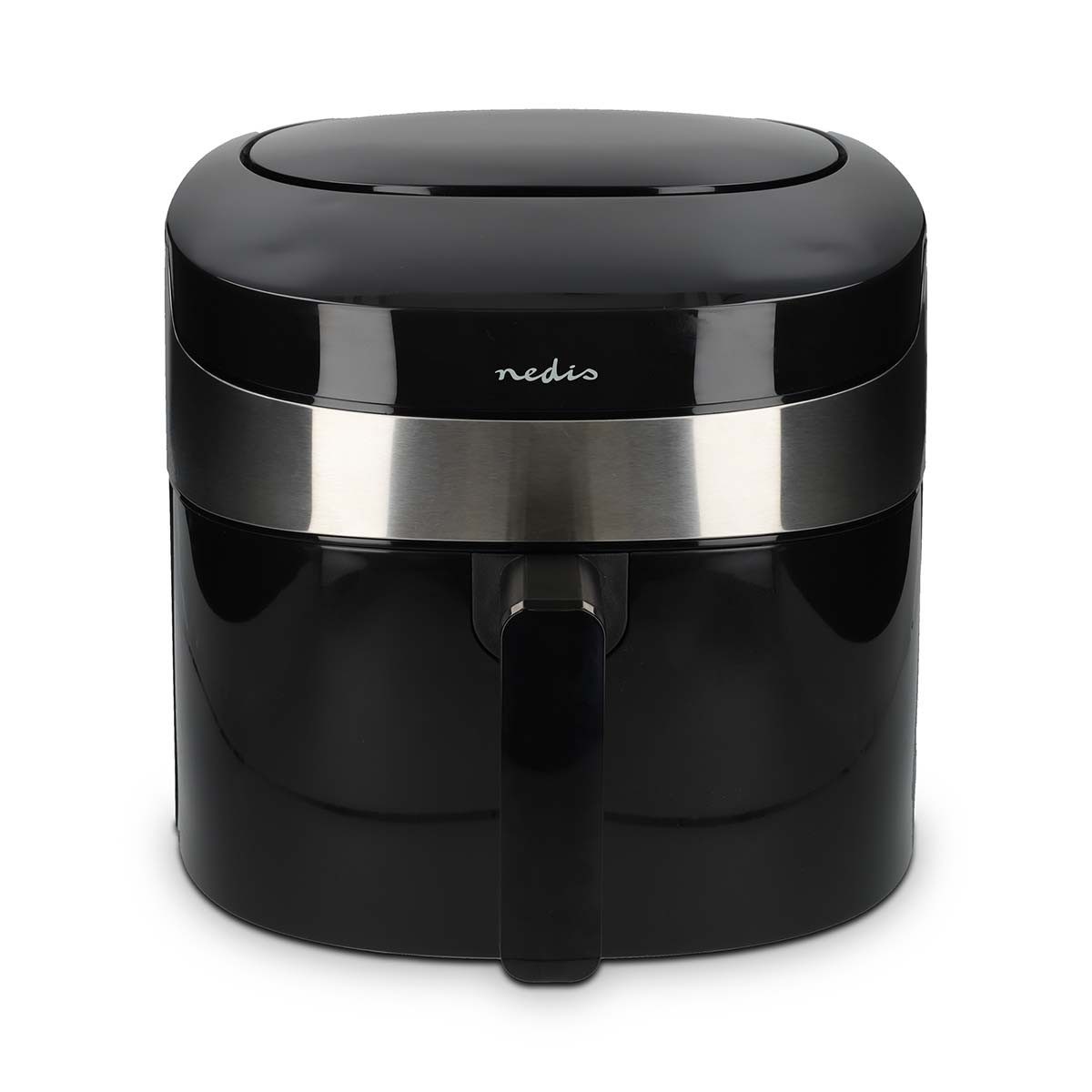 Nedis Heißluftfritteuse KAAF180BKW, 1800 W, Smart-Heißluftfritteuse, App-Steuerung, Programme für Küchenalltag