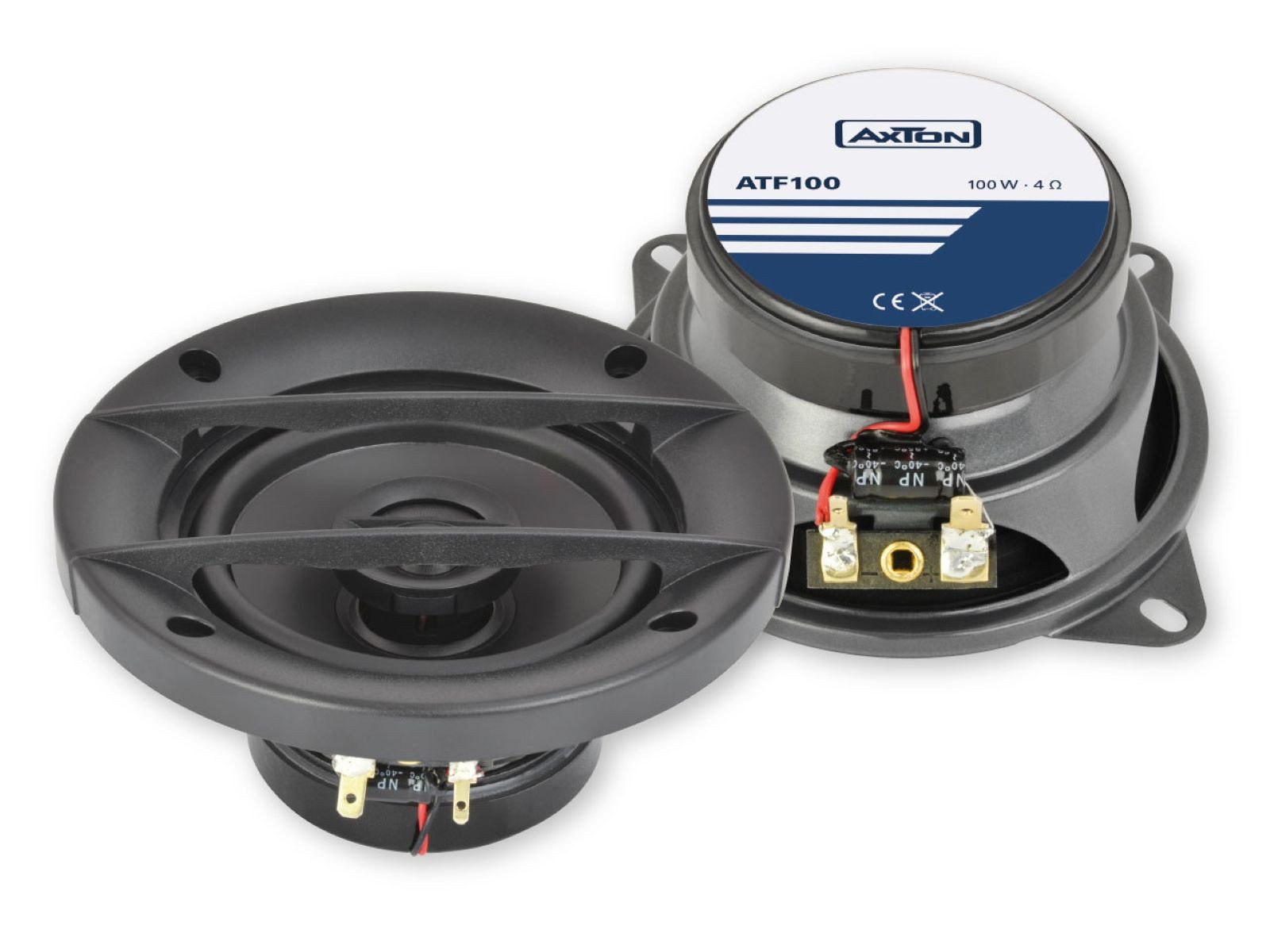 Axton ATF100 10cm 2-Wege Koax Lautsprecher Auto-Lautsprecher (70 W)