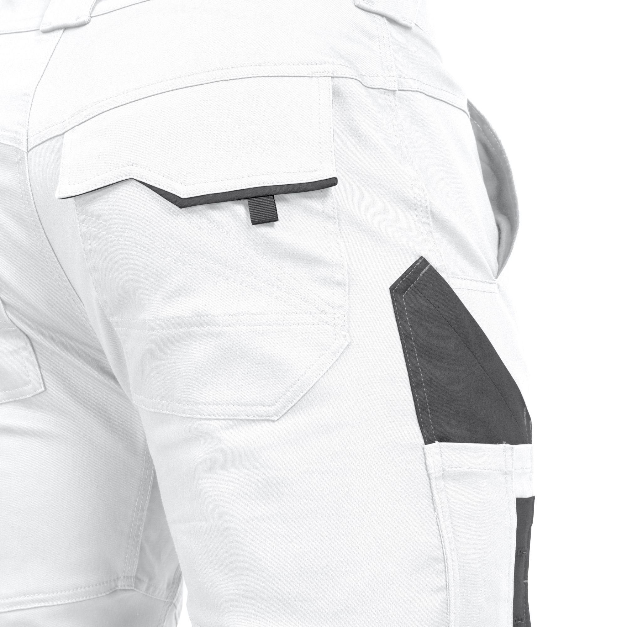 Leibwächter Arbeitshose Damen Flex-line Arbeitshose mit Reflektoren und femininer Passform (Ergonomische Passform mit Reflektoren, Funktionshose für Handwerk, Lager und Montage) Cargohose mit 290 g/m²