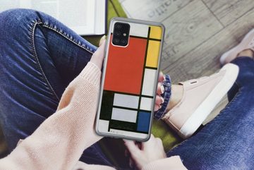 MuchoWow Handyhülle Komposition 2 in Rot Blau und Gelb - Piet Mondrian, Handyhülle Samsung Galaxy A52 5G, Smartphone-Bumper, Print, Handy