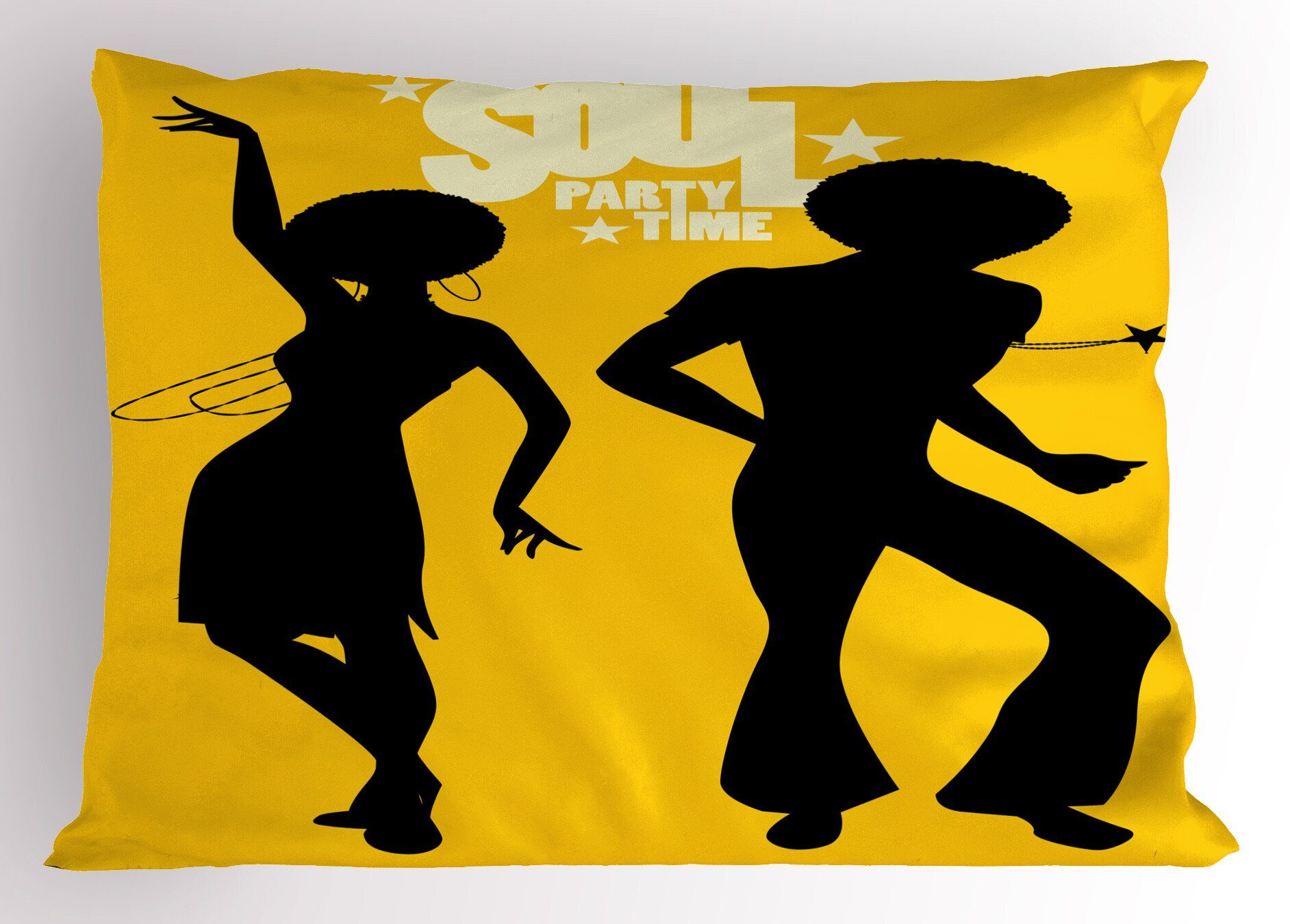 Soul Size Party Standard Kopfkissenbezug, Typography Gedruckter Dekorativer Abakuhaus Stück), (1 irre Kissenbezüge Time
