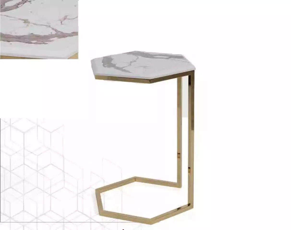JVmoebel Beistelltisch Edler Tisch aus Gold-Edelstahl mit modernem Design (1-St., 1x Beistelltisch), Made in Europa