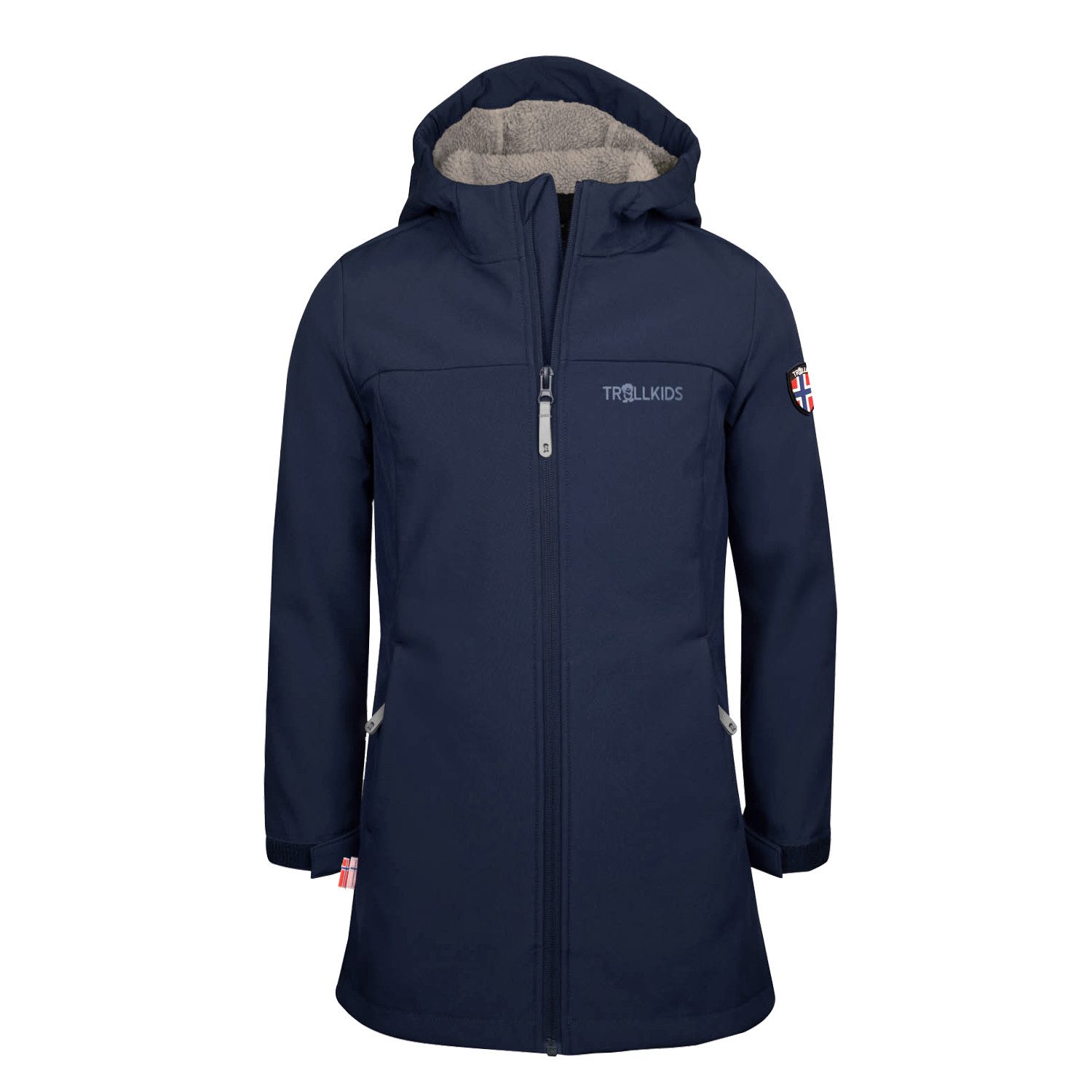 TROLLKIDS Softshellmantel GIRLS KRISTIANSAND COAT Softshellmantel, normal lang, aus Polyester und Elasthan, wasserdicht – Bild 2 von 3