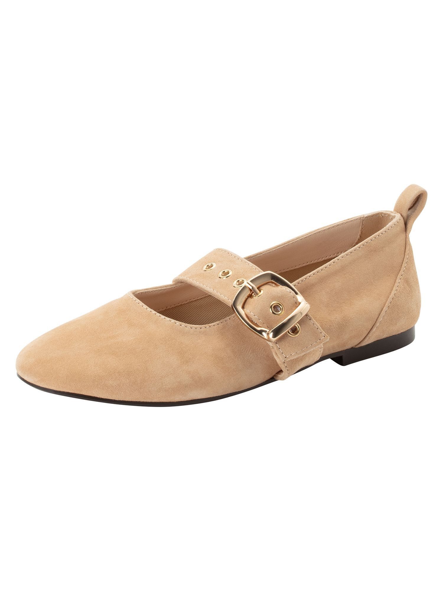 Tamaris aus Leder kein Absatz 1-22101-46 Riemchenballerina