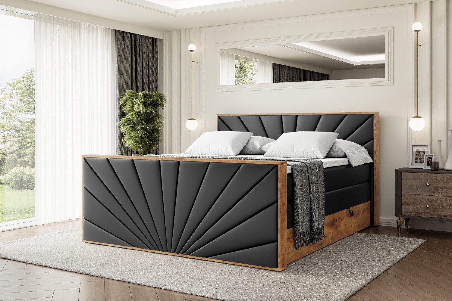 ALTDECOR Boxspringbett LOLLI6-Z KING (Multipocket-Matratze H4, H3 Matratze günstig online kaufen